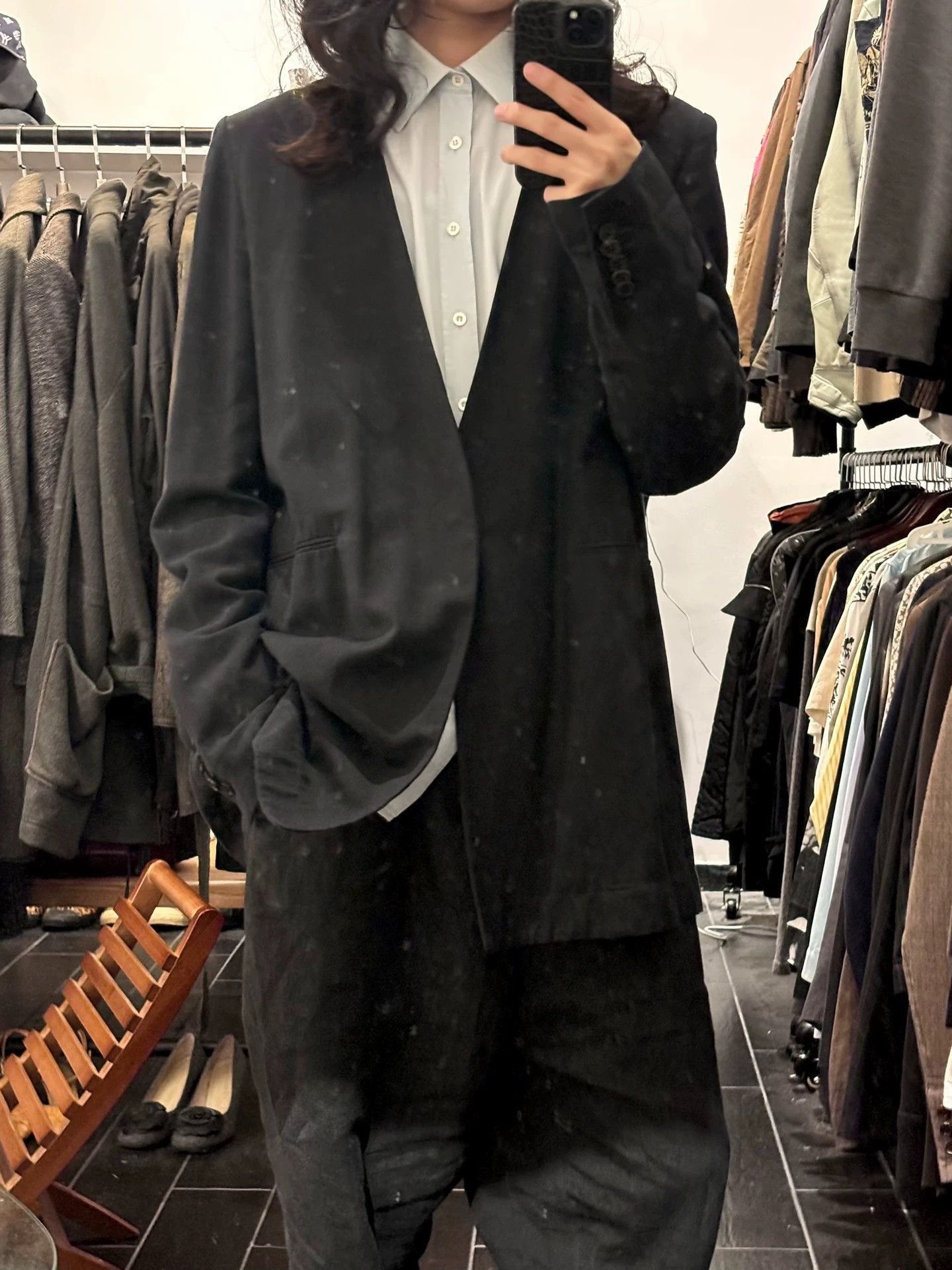 Damir Doma Black Open-Front Light Jacket Size US XXS / EU 40 - 2 Thumbnail