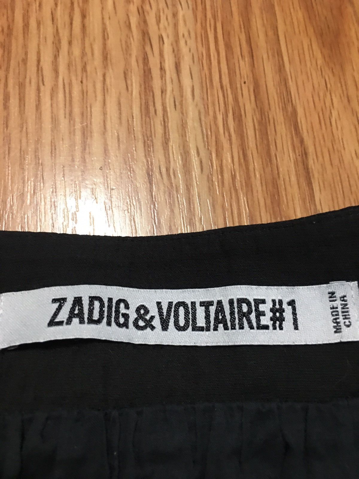 Zadig & Voltaire Zadig & Voltaire Black Cotton Crepe Raw Edges Mini Skirt 38 Size 26" / US 2 / IT 38 - 8 Thumbnail