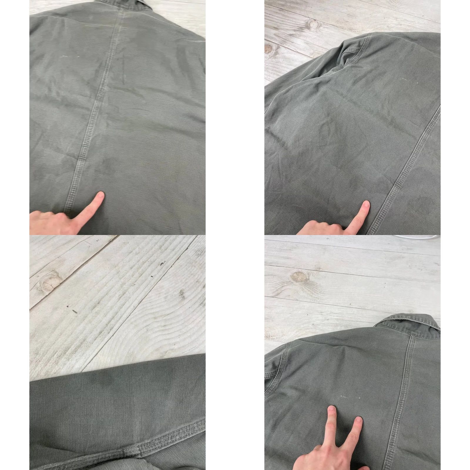 Carhartt VINTAGE Carhartt Detroit Work Jacket 90s Mens XL Gray Canvas Bomber Jacket Size US XL / EU 56 / 4 - 10 Thumbnail
