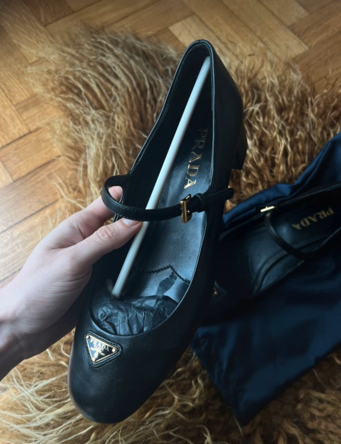 Prada PRADA Mary Jane leather pumps Size US 9.5 / IT 39.5 - 3 Thumbnail