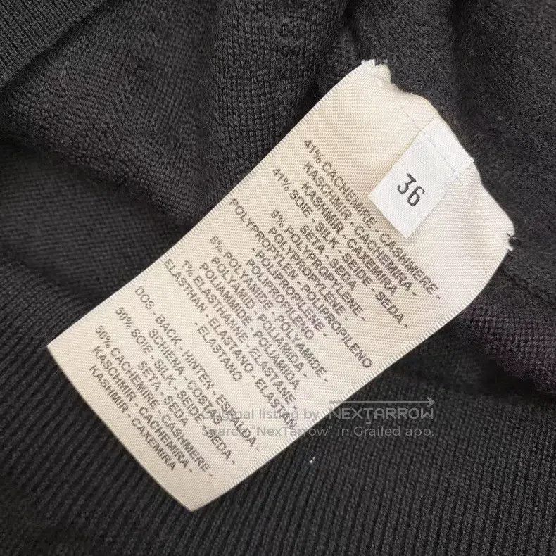 Hermes Hermes Wool Black Relief Full-Print Short Sleeve Size XS / US 0-2 / IT 36-38 - 4 Thumbnail