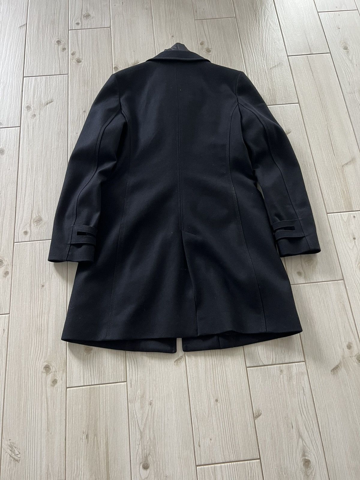 Other Mabrun Women’s Black Fitted Coat Wool Blend Jacket Removable Size M / US 6-8 / IT 42-44 - 6 Thumbnail