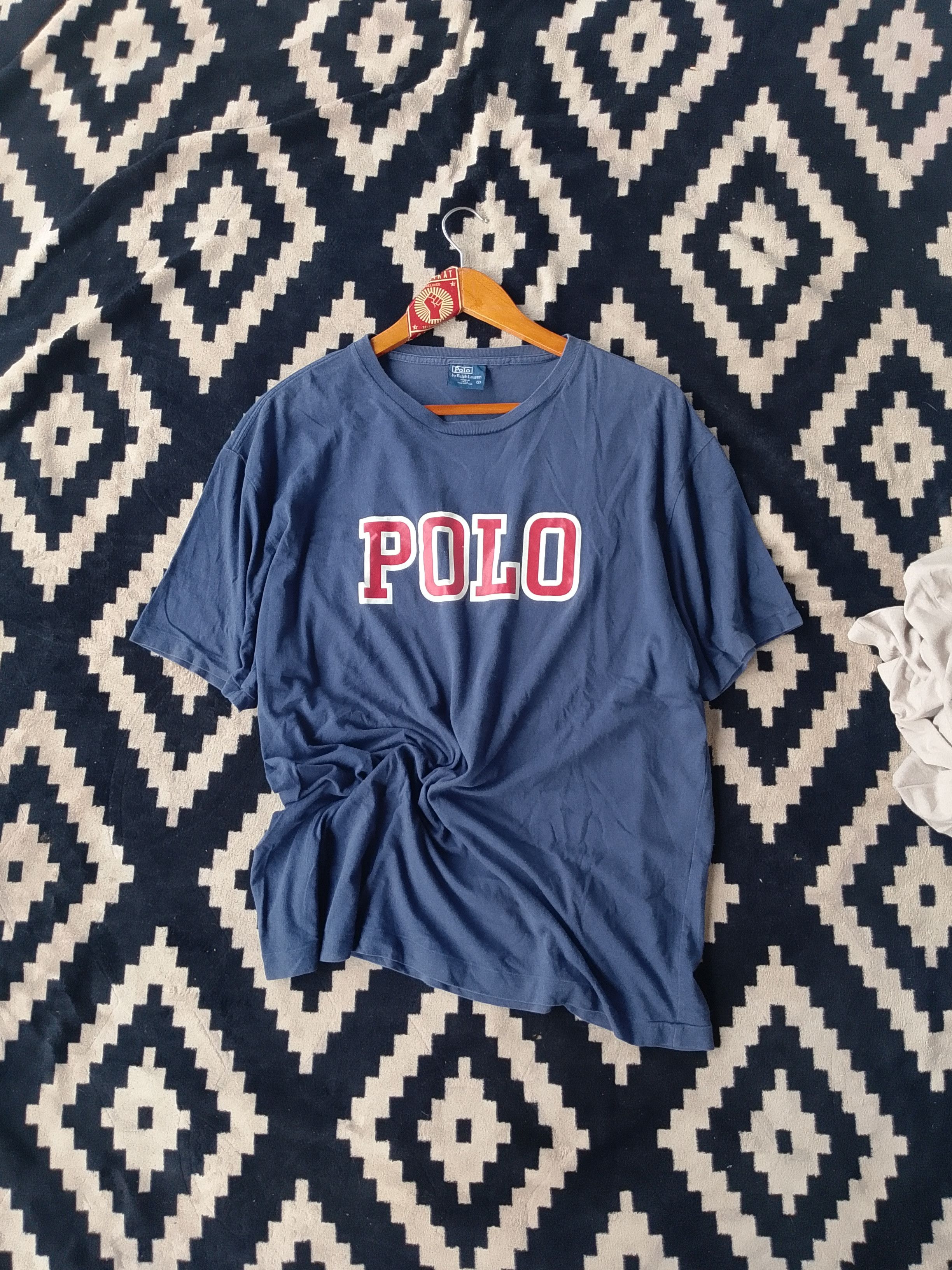 Polo Ralph Lauren Vintage LoLife Polo Ralph Lauren Spellout Logo Single Stitch Size US L / EU 52-54 / 3 - 1 Thumbnail