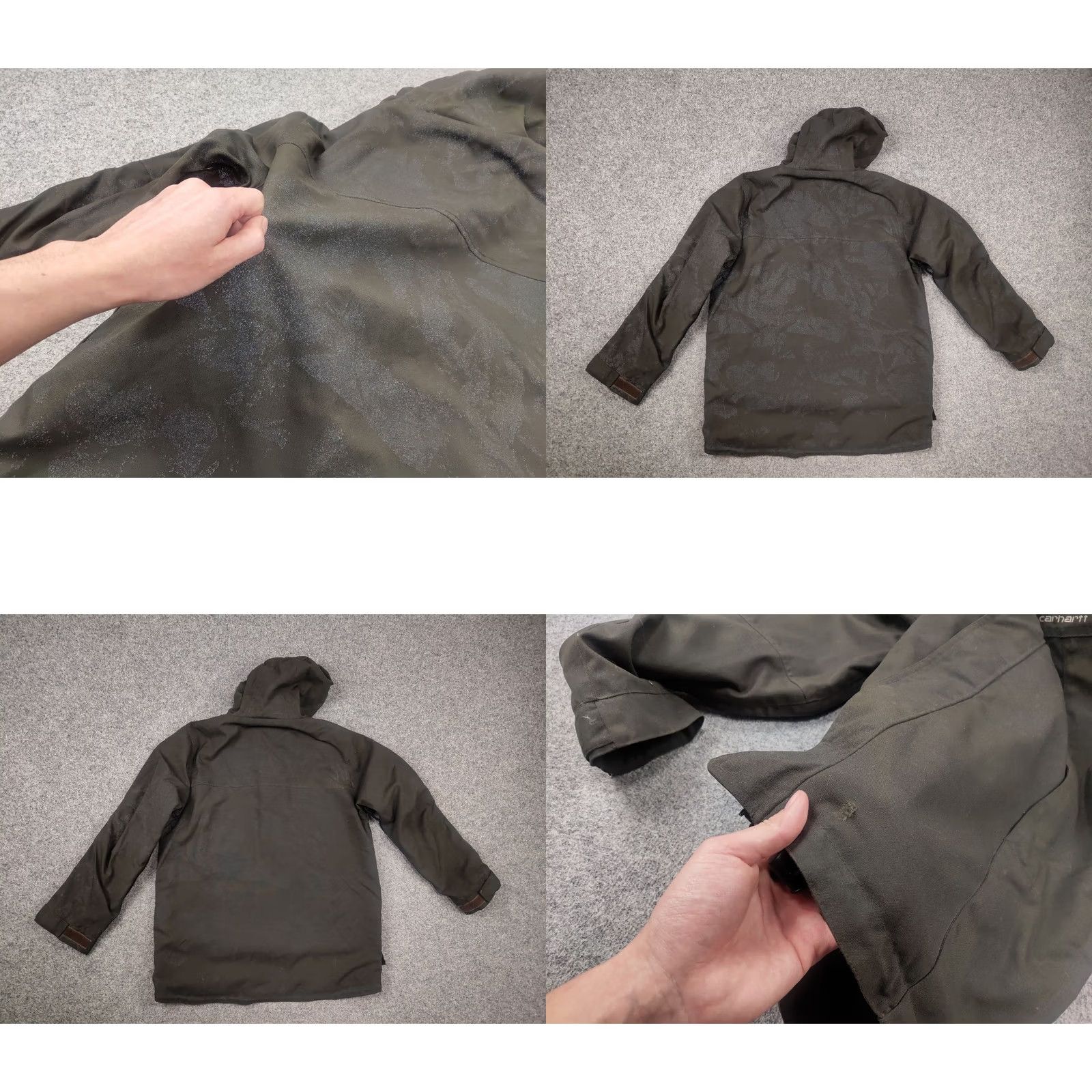 Carhartt VINTAGE Carhartt Camouflage Jacket Hoodie Pocket Zip Reflective Green For Men M Size US M / EU 48-50 / 2 - 9 Thumbnail