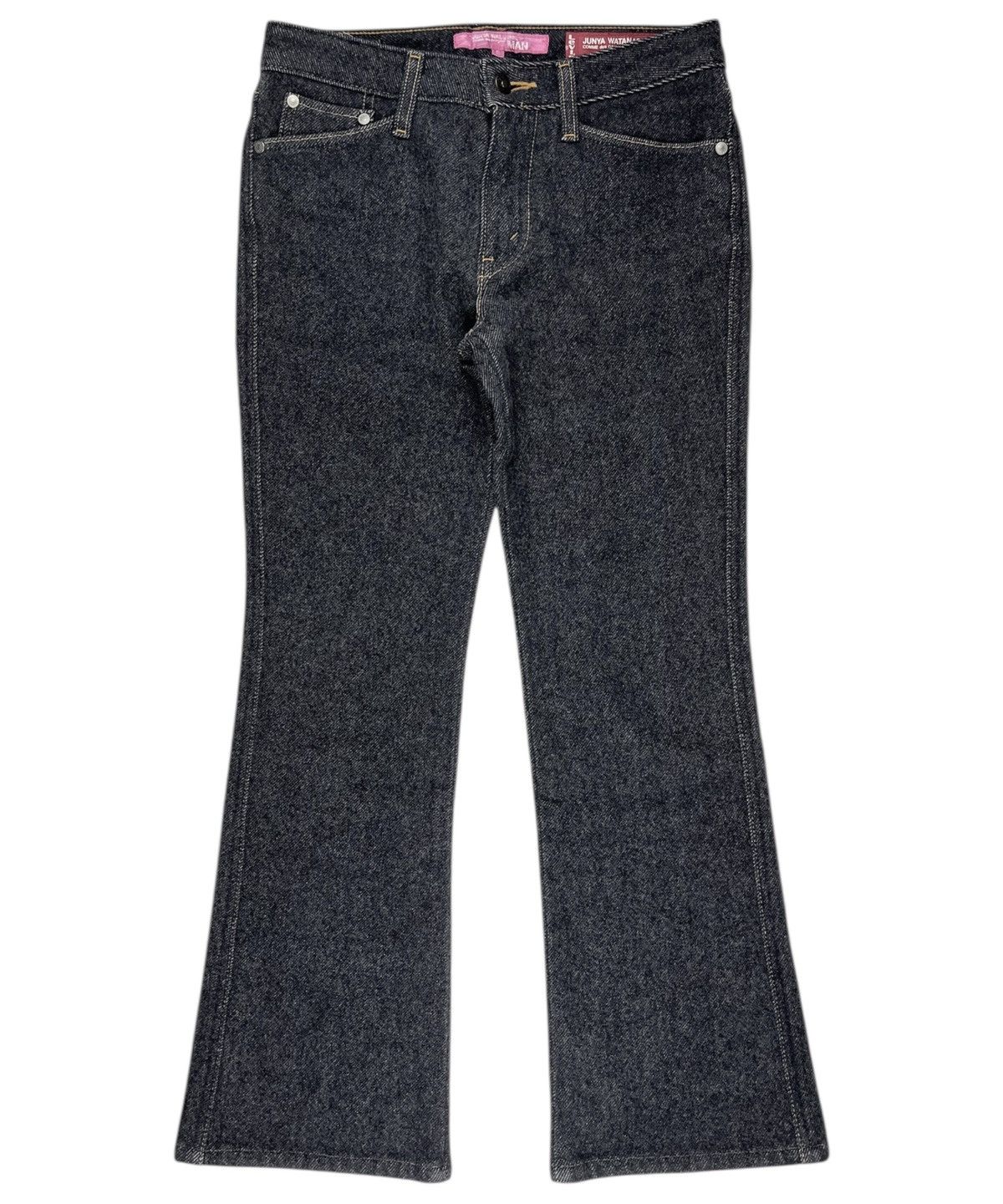 Junya Watanabe × Levi's AW03 Junya Watanabe Levi’s Flared Wool Jeans Pants Gray Size US 26 / EU 42 - 1 Thumbnail