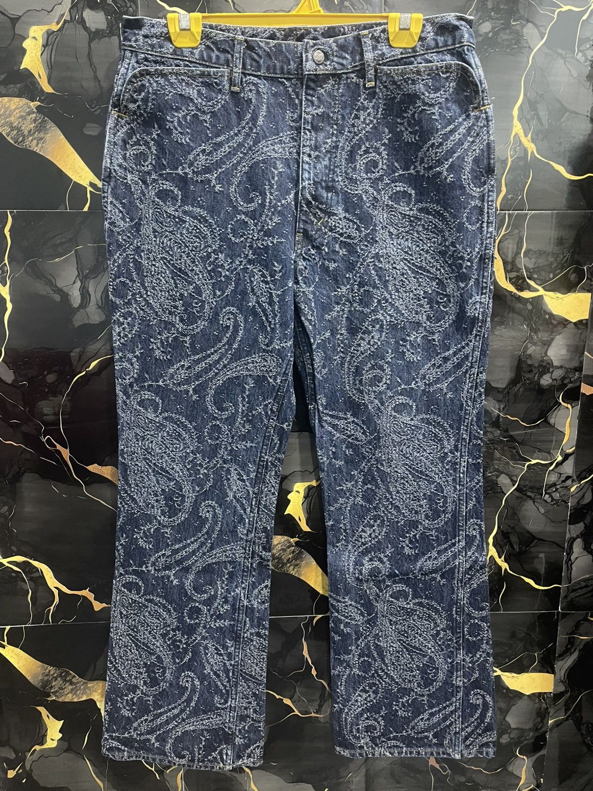 Needles Needles Paisly Denim Pant Size US 33 - 1 Thumbnail