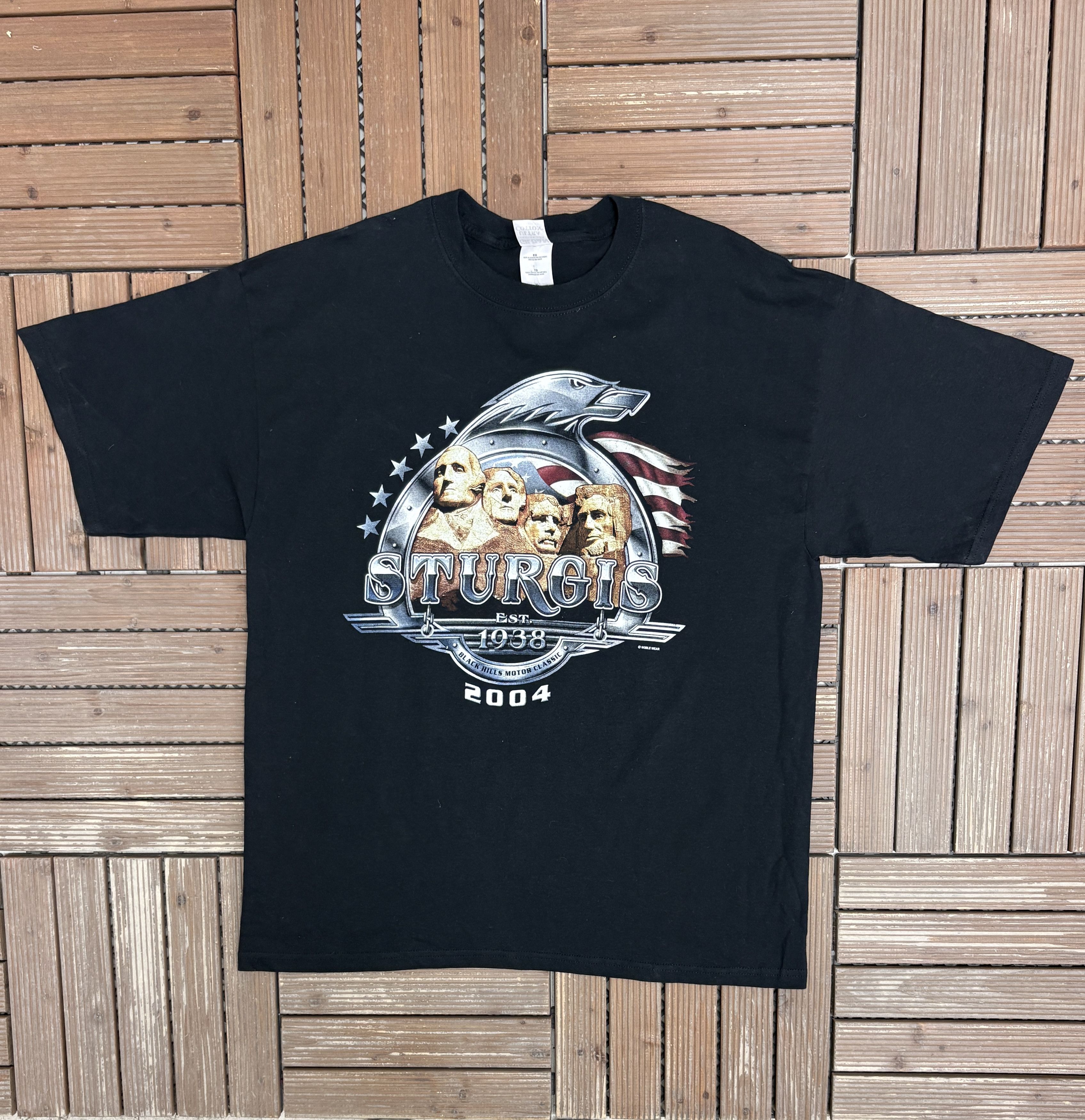 Vintage Sturgis Bike Week 2004 Vintage Black T-Shirt Tee Size US XL / EU 56 / 4 - 1 Thumbnail