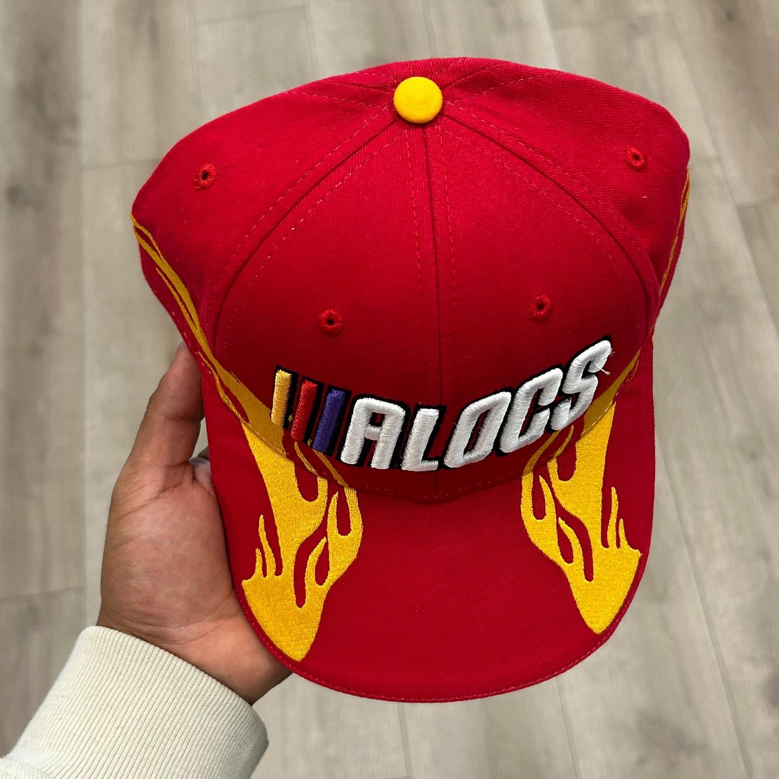 Supreme Thats A Awful Lot Of Cough Syrup Red Flame Racing Hat Cap Size ONE SIZE - 3 Thumbnail