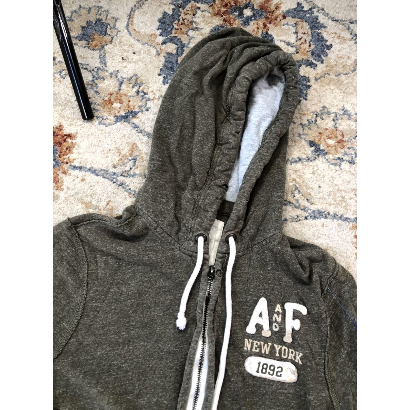 Abercrombie & Fitch Abercrombie & Fitch Hoodie Mens XL Green Full Zip 1892 Graphic Logo Sweatshirt Size US XL / EU 56 / 4 - 6 Thumbnail