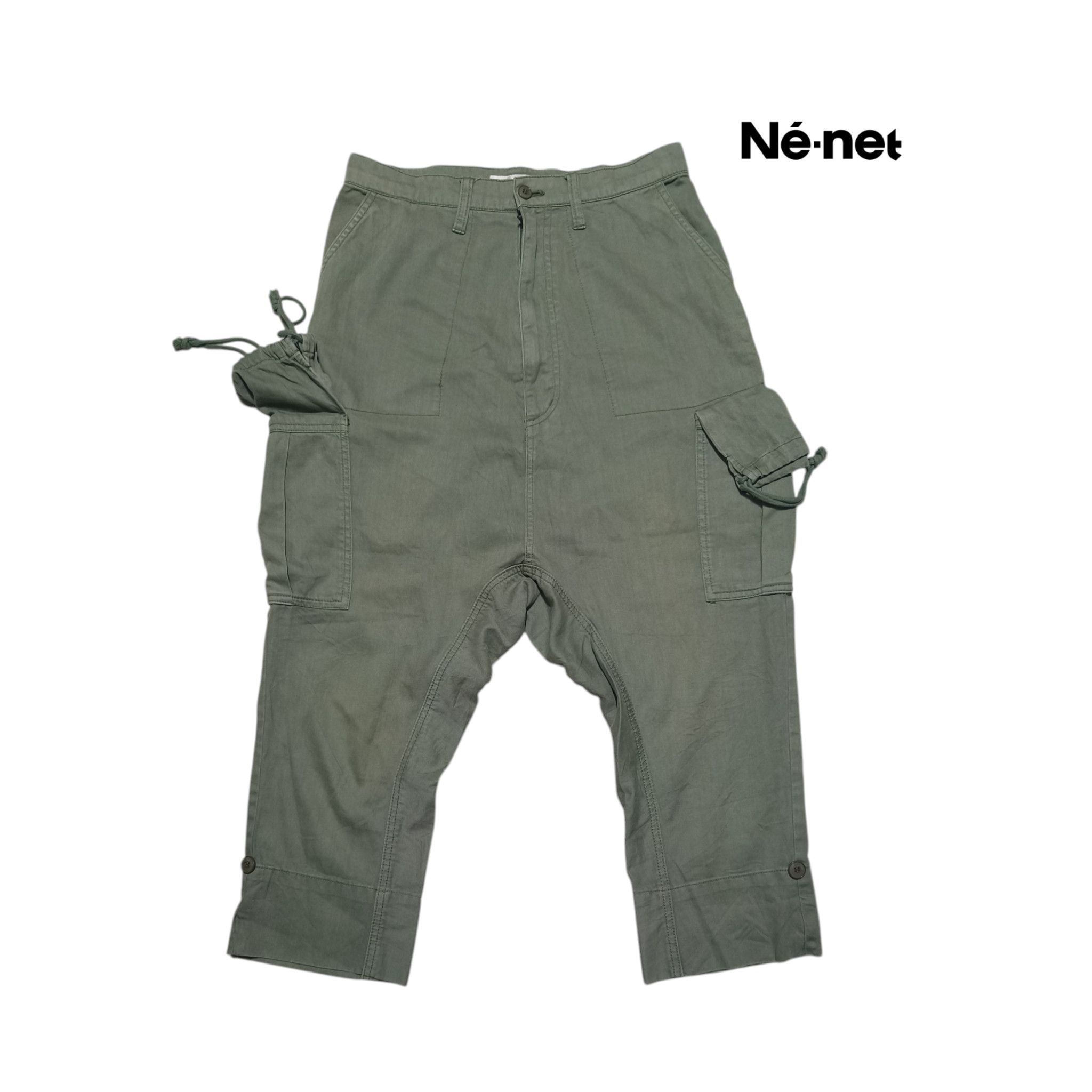 Issey Miyake Vintage Ne-Net Issey Miyake 3/4 Baloon Cargo Military Pants Size US 29 - 1 Thumbnail