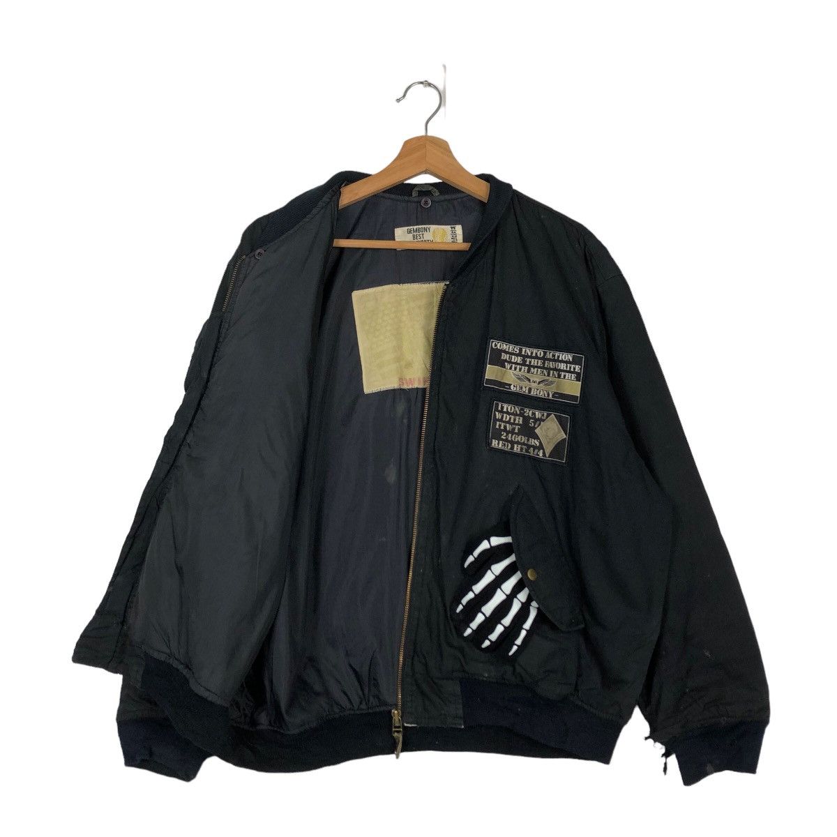 Japanese Brand 🔥90s RIOT RIOT VINTAGE BOMBER JACKET MILITARY BUZZ RICKSONS Size US L / EU 52-54 / 3 - 9 Thumbnail
