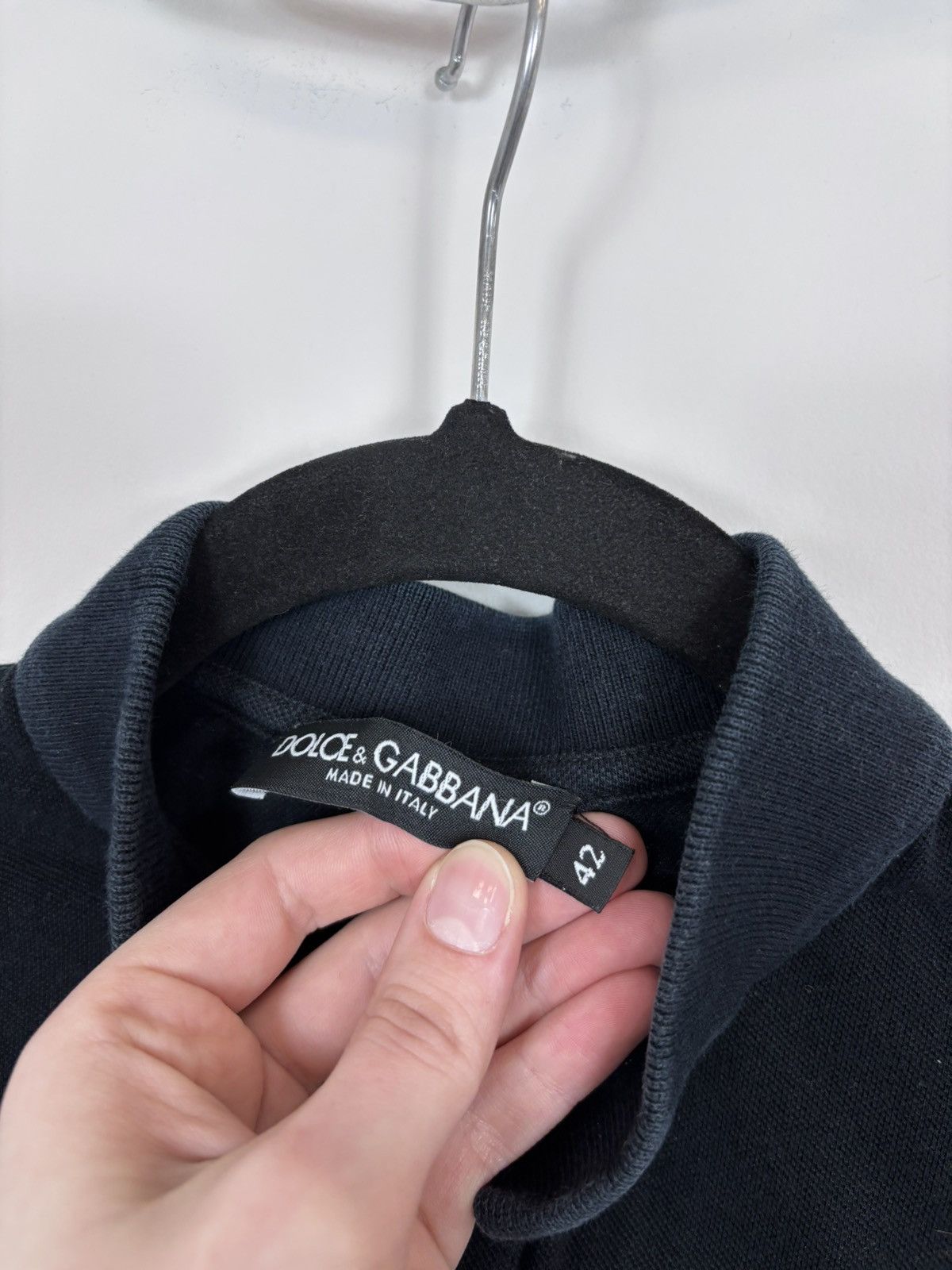 Dolce & Gabbana Dolce & Gabbana Women’s Black Short Sleeve Polo Shirt Size M / US 6-8 / IT 42-44 - 10 Thumbnail