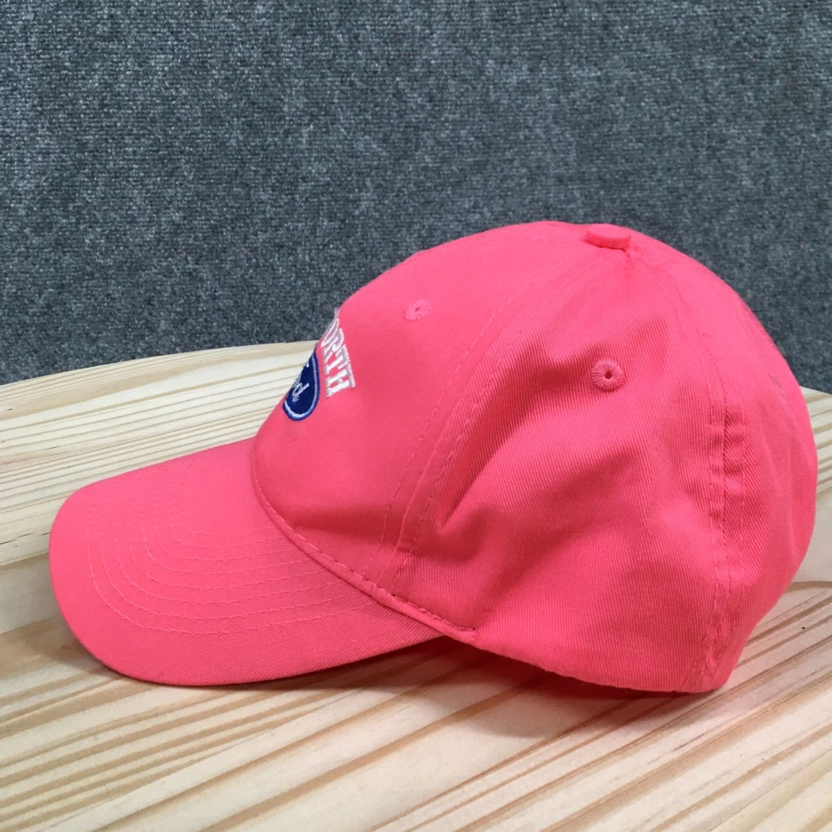 Port & Company Ford Ellsworth Baseball Cap Hat Mens One Size Pink Embroidered Logo Adjustable Size ONE SIZE - 4 Thumbnail