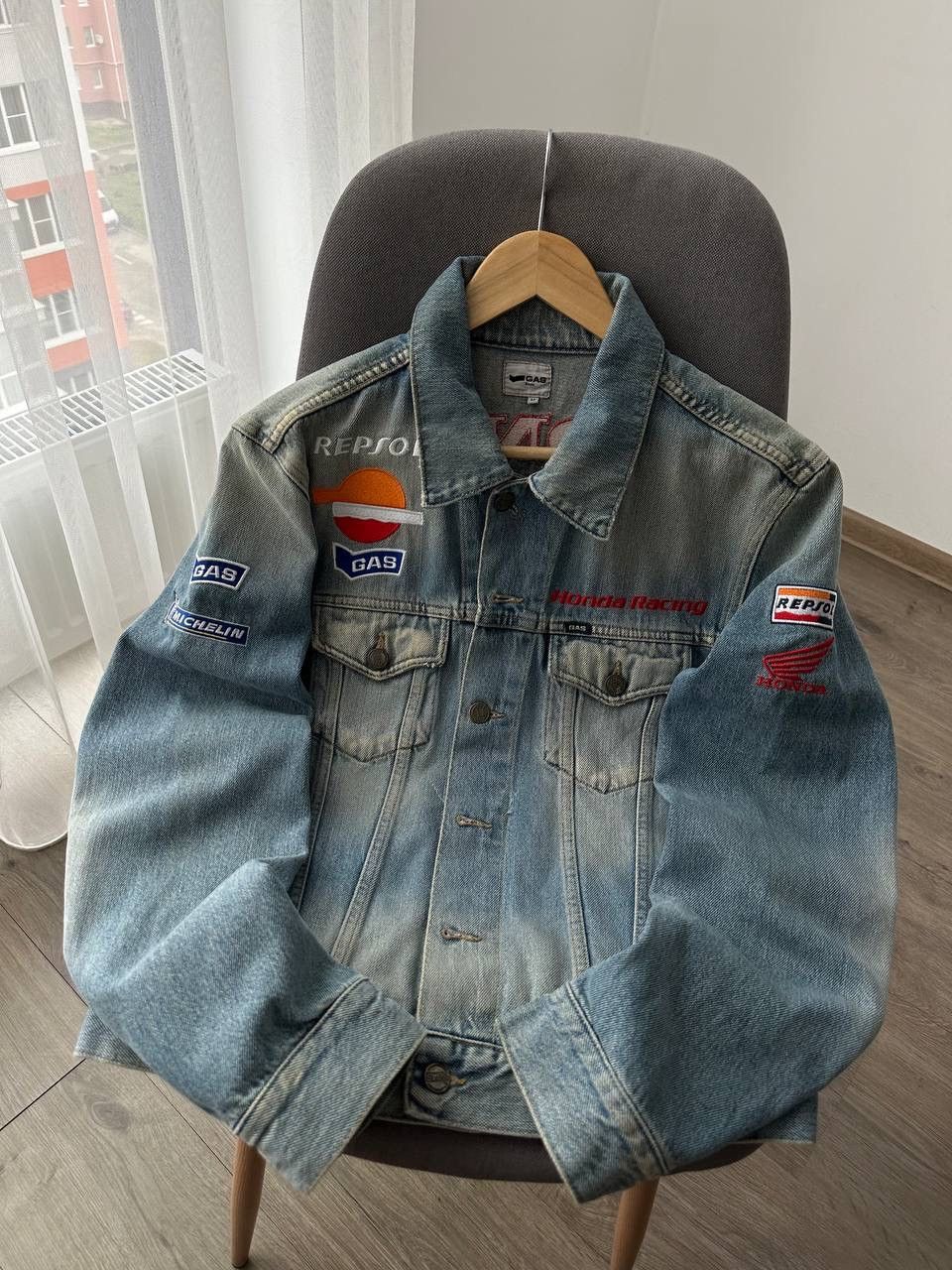Honda × Vintage Vintage Honda Repsol GAS Racing Denim Jacket Size US M / EU 48-50 / 2 - 7 Thumbnail