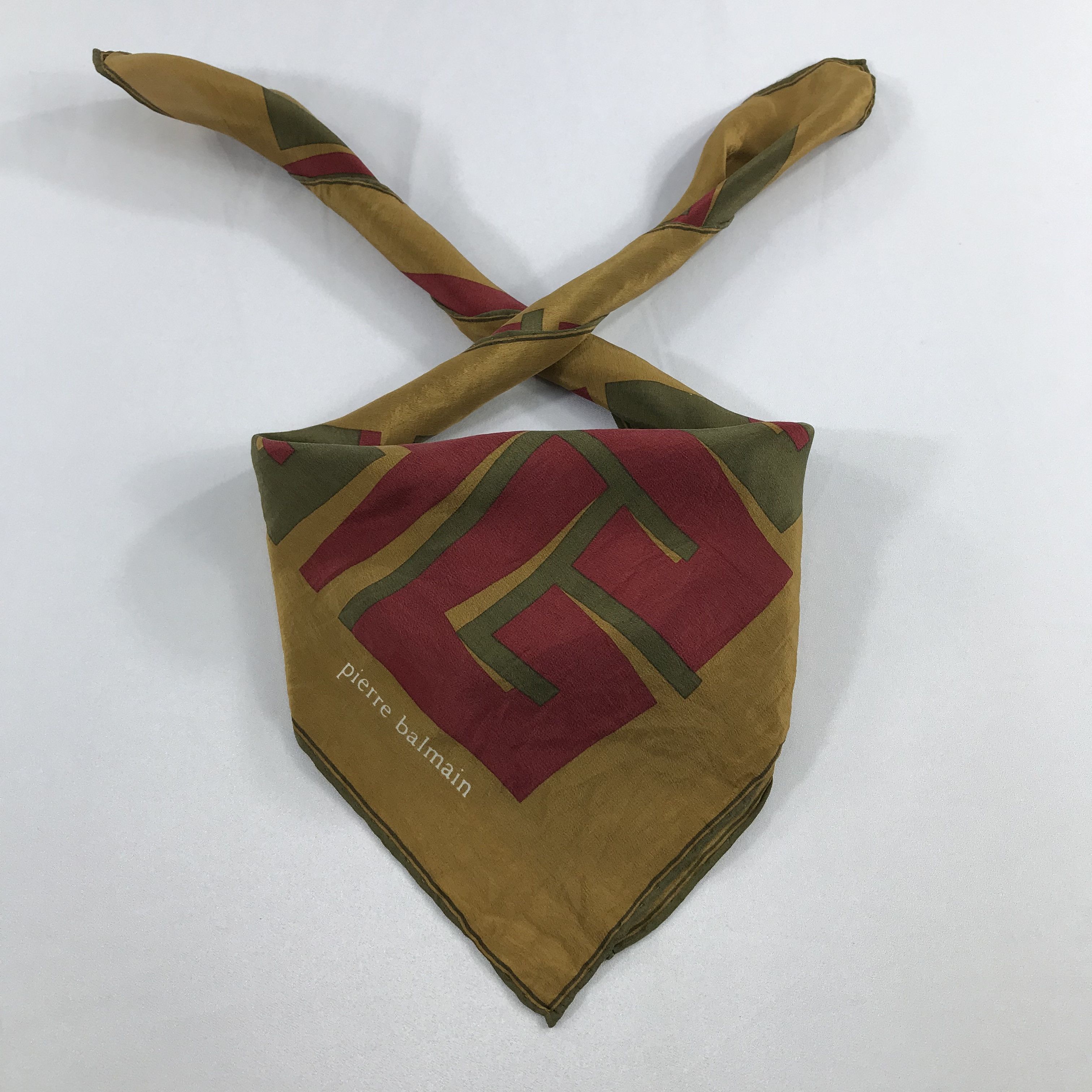 Pierre Balmain × Vintage Pierre Balmain Bandana / Handkerchief / Neckerchief - S2214 Size ONE SIZE - 3 Thumbnail