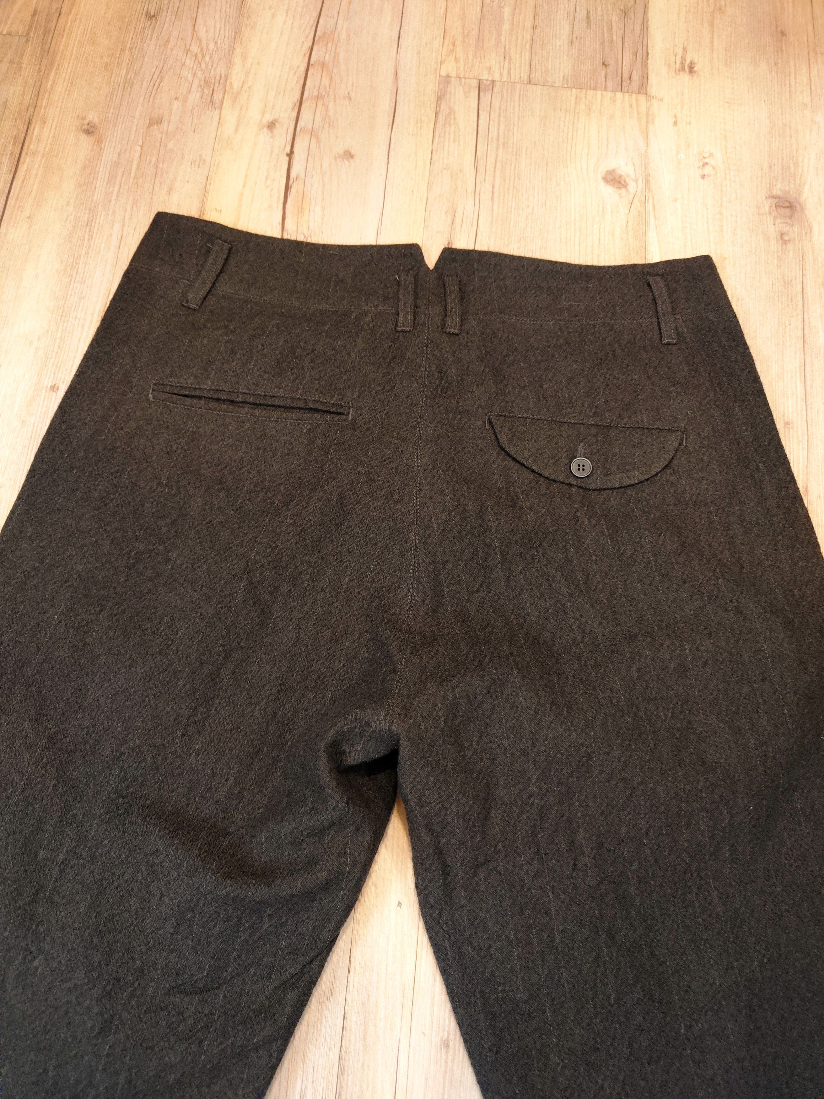 Hannibal. Wool wide trousers.Like Layer-0 or Elena Dawson Size US 36 / EU 52 - 4 Thumbnail