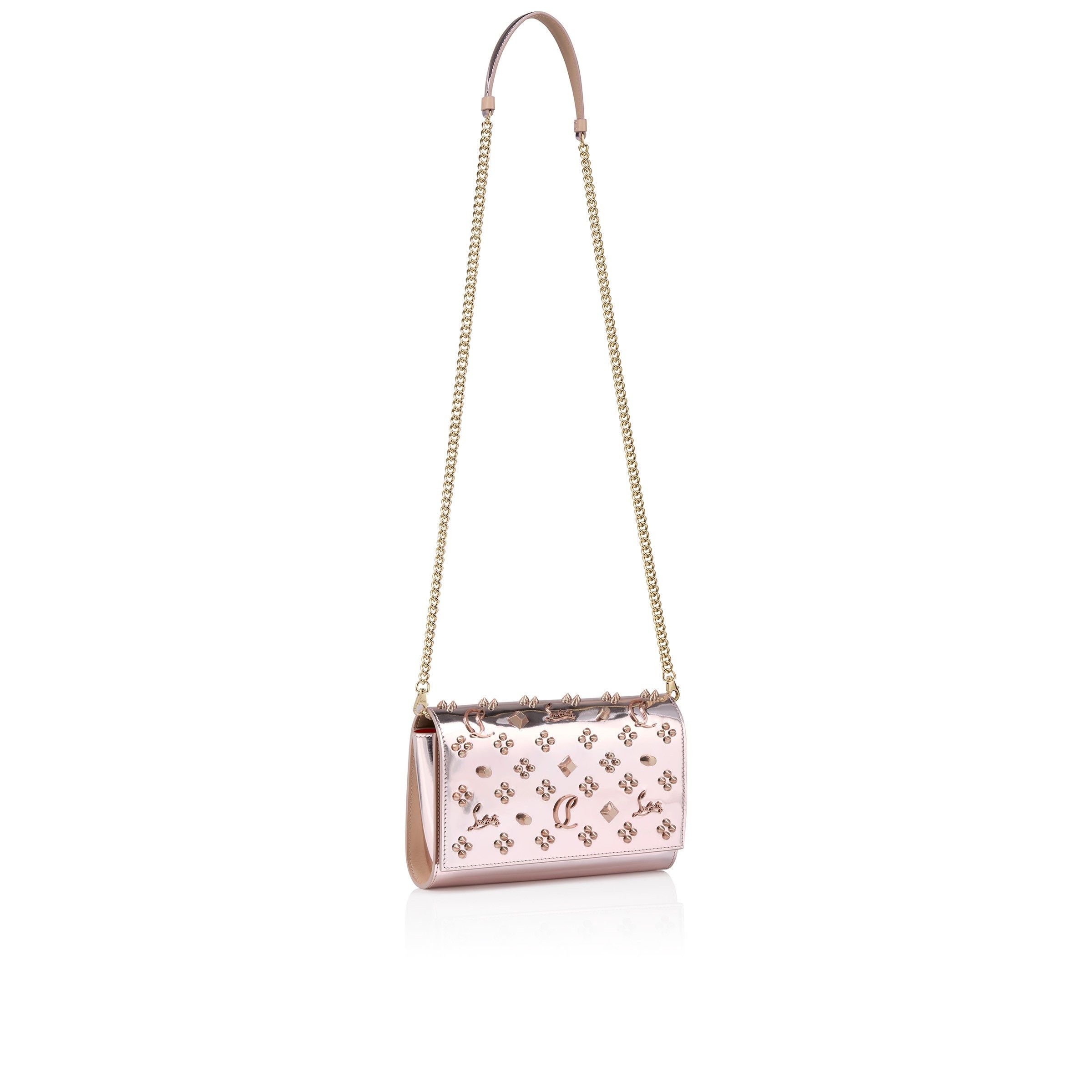 Christian Louboutin oc11z0126 Size: OS/Paloma Clutch in Vintage Rose/Silver Size ONE SIZE - 4 Thumbnail
