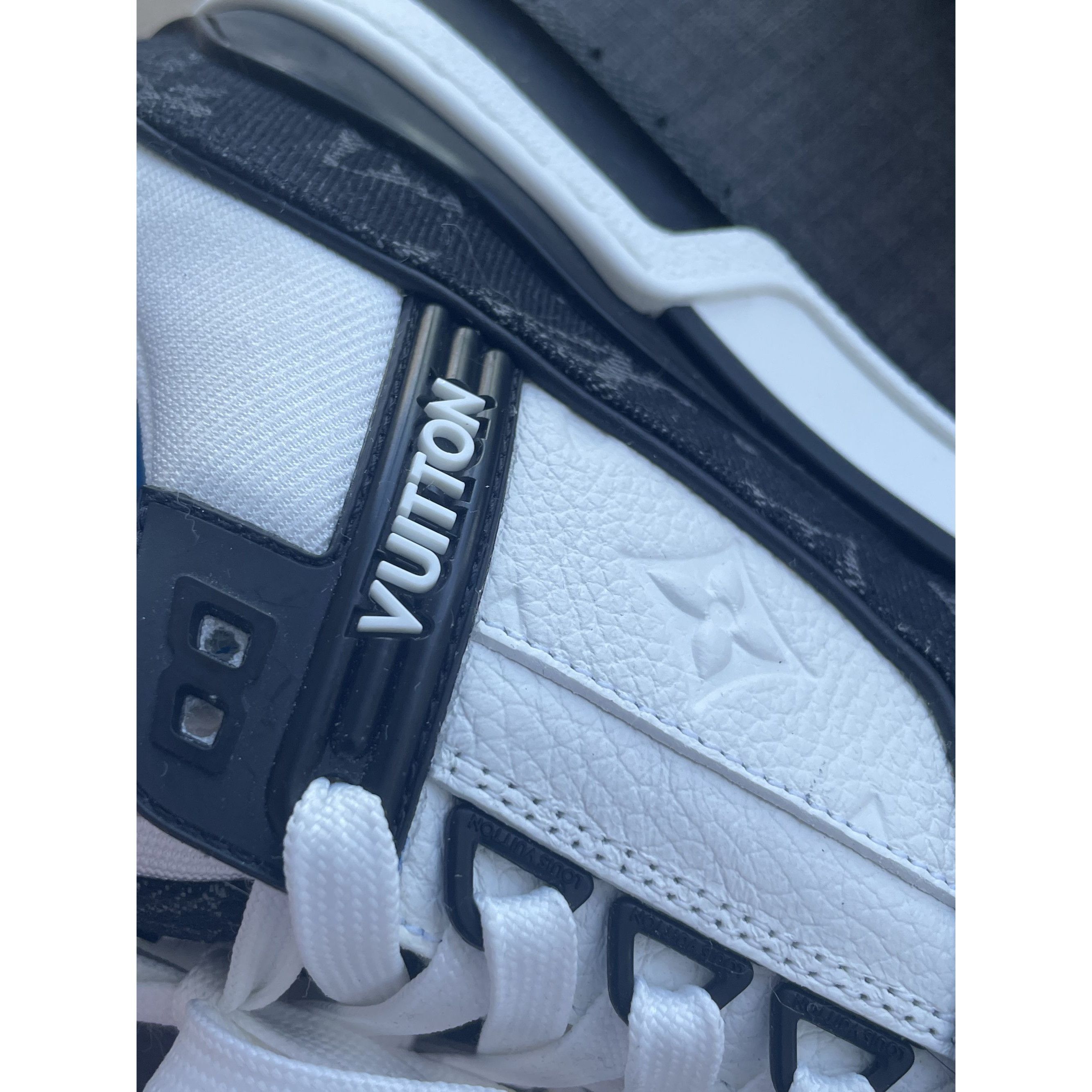 Louis Vuitton Louis Vuitton LV Trainer Sneakers White & Black Monogram Lea Size US 5 / EU 37 - 9 Thumbnail