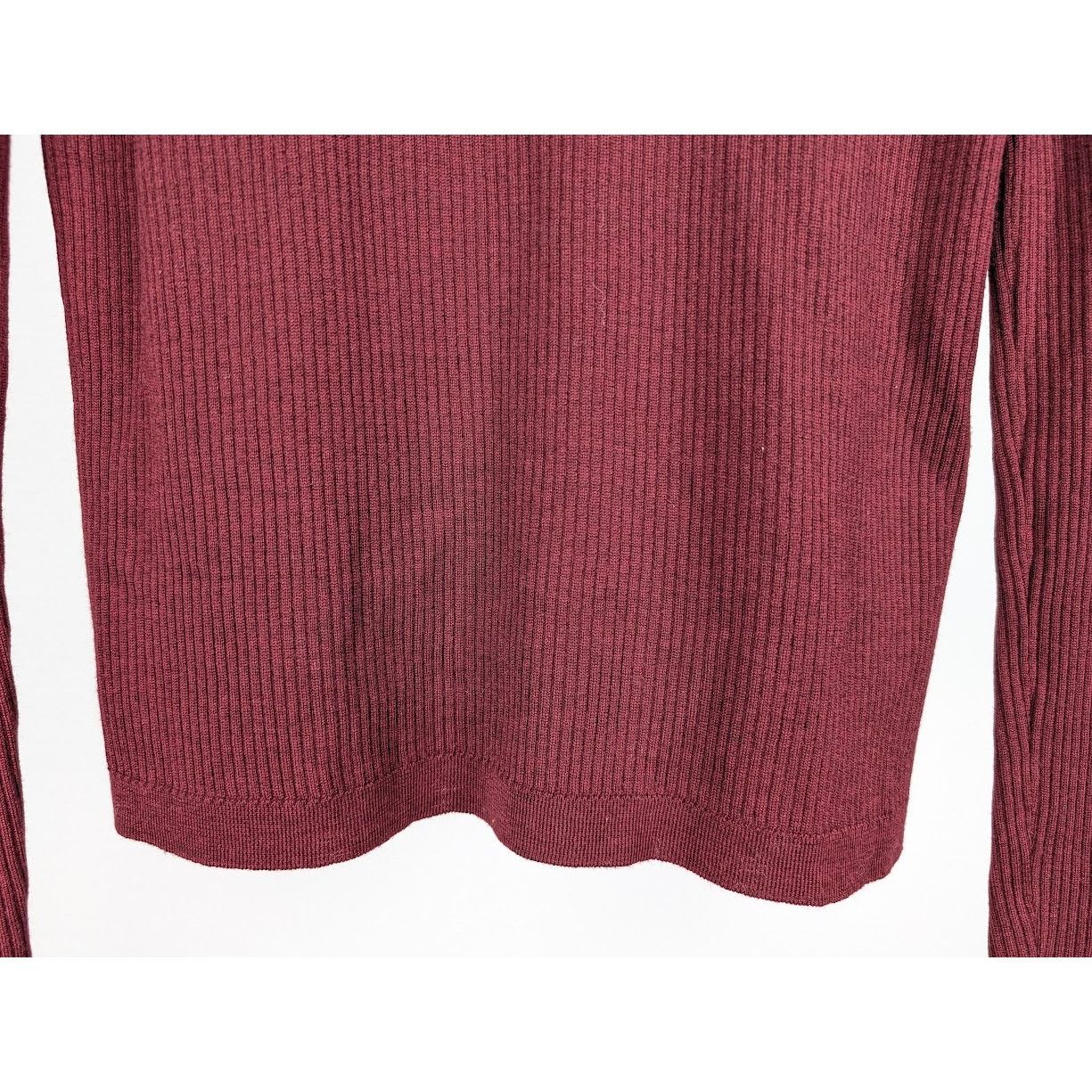 Saint Laurent Paris o1rshd1 Sweater in Burgundy Size US XL / EU 56 / 4 - 5 Thumbnail