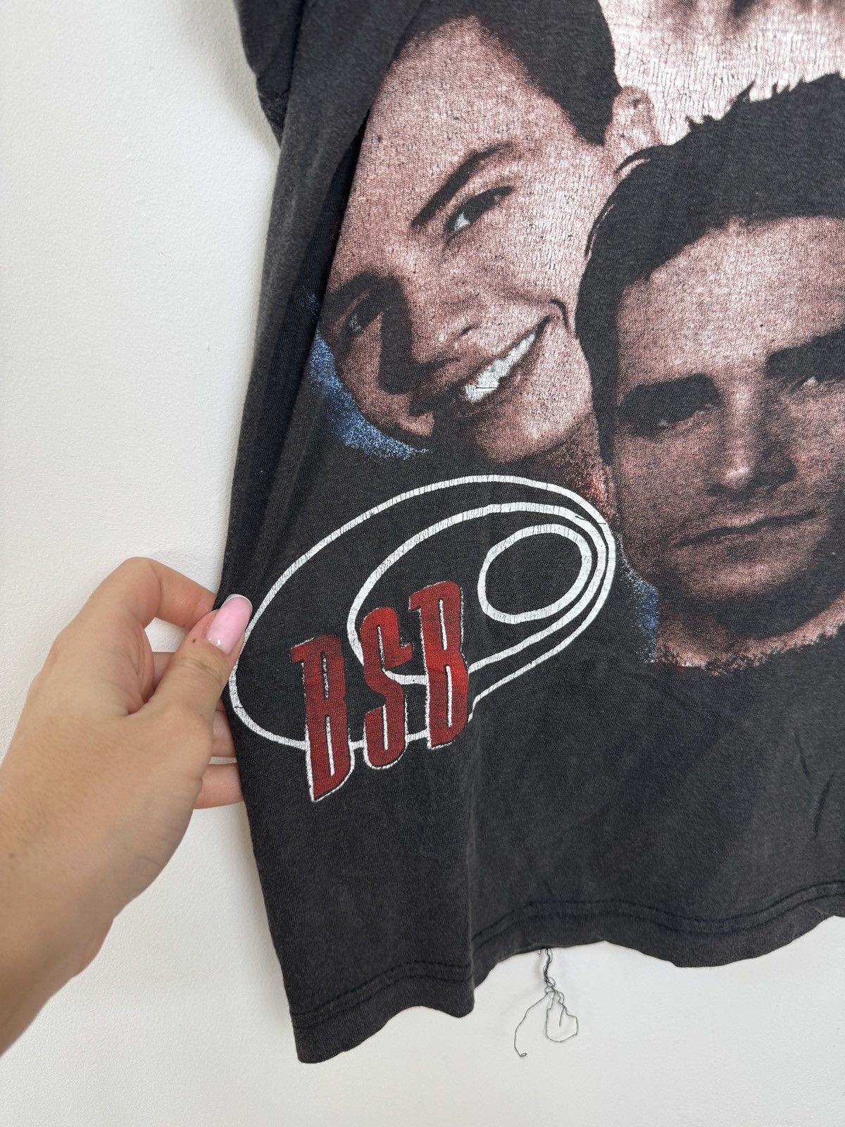Band Tees × Vintage Vintage 90's Back Street Boys Over Print T-Shirt Size US XL / EU 56 / 4 - 5 Thumbnail