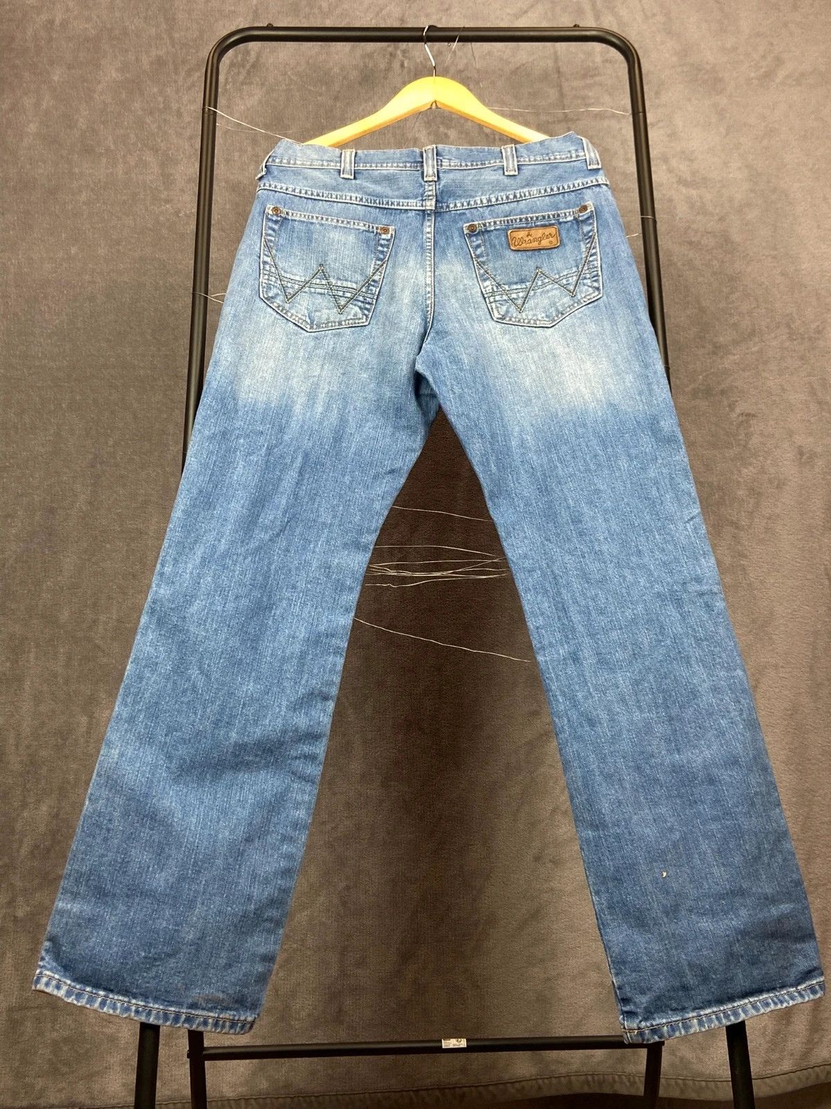 Wrangler Wrangler Blue Denim Jeans M Vintage Straight Size US 34 / EU 50 - 4 Thumbnail