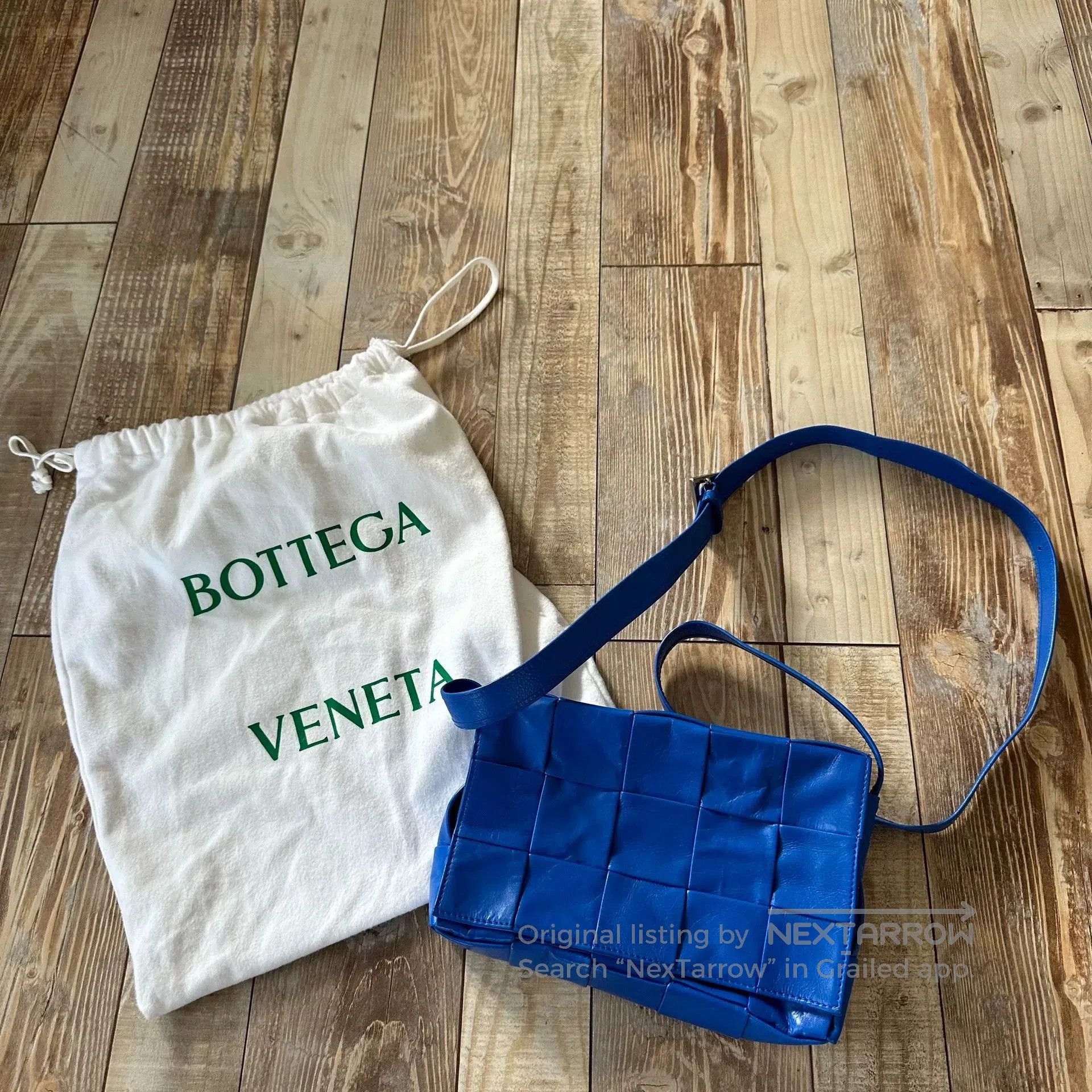 Bottega Veneta Bottega Veneta Blue Woven Crossbody Bag. Size ONE SIZE - 1 Thumbnail