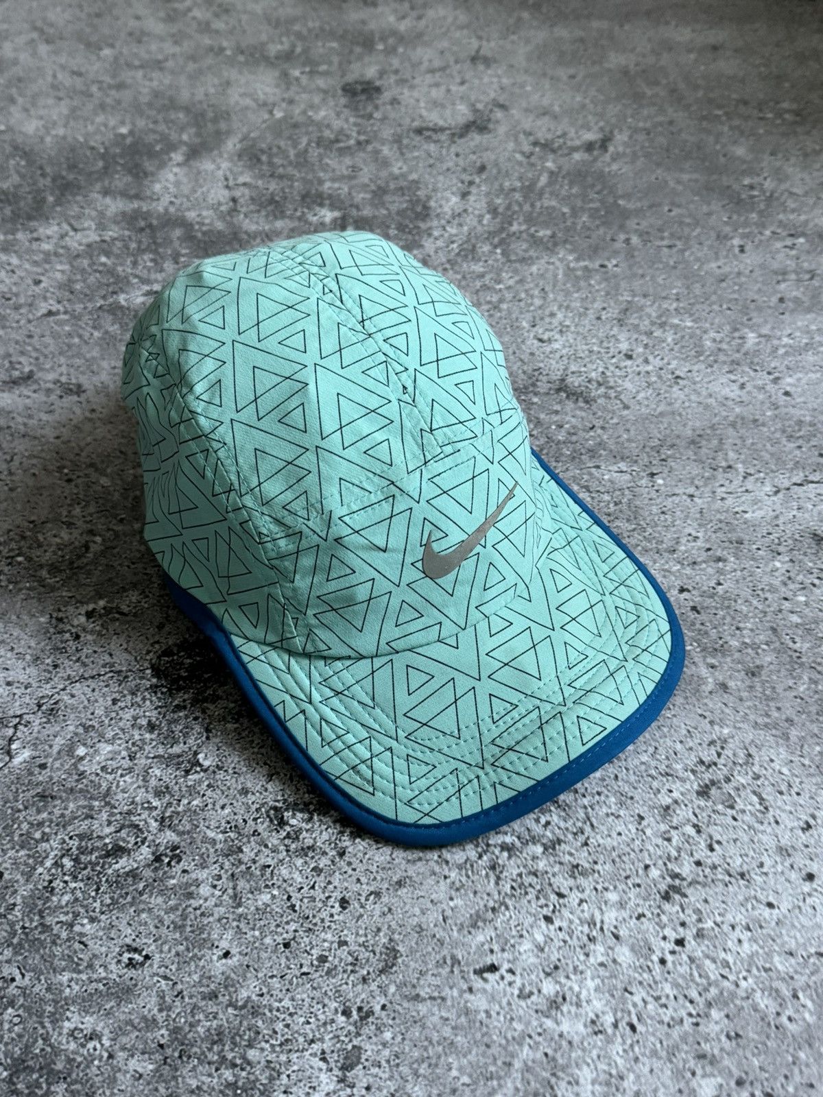 Nike × Vintage Vintage Nike blue 5 panel cap hats Size ONE SIZE - 1 Thumbnail