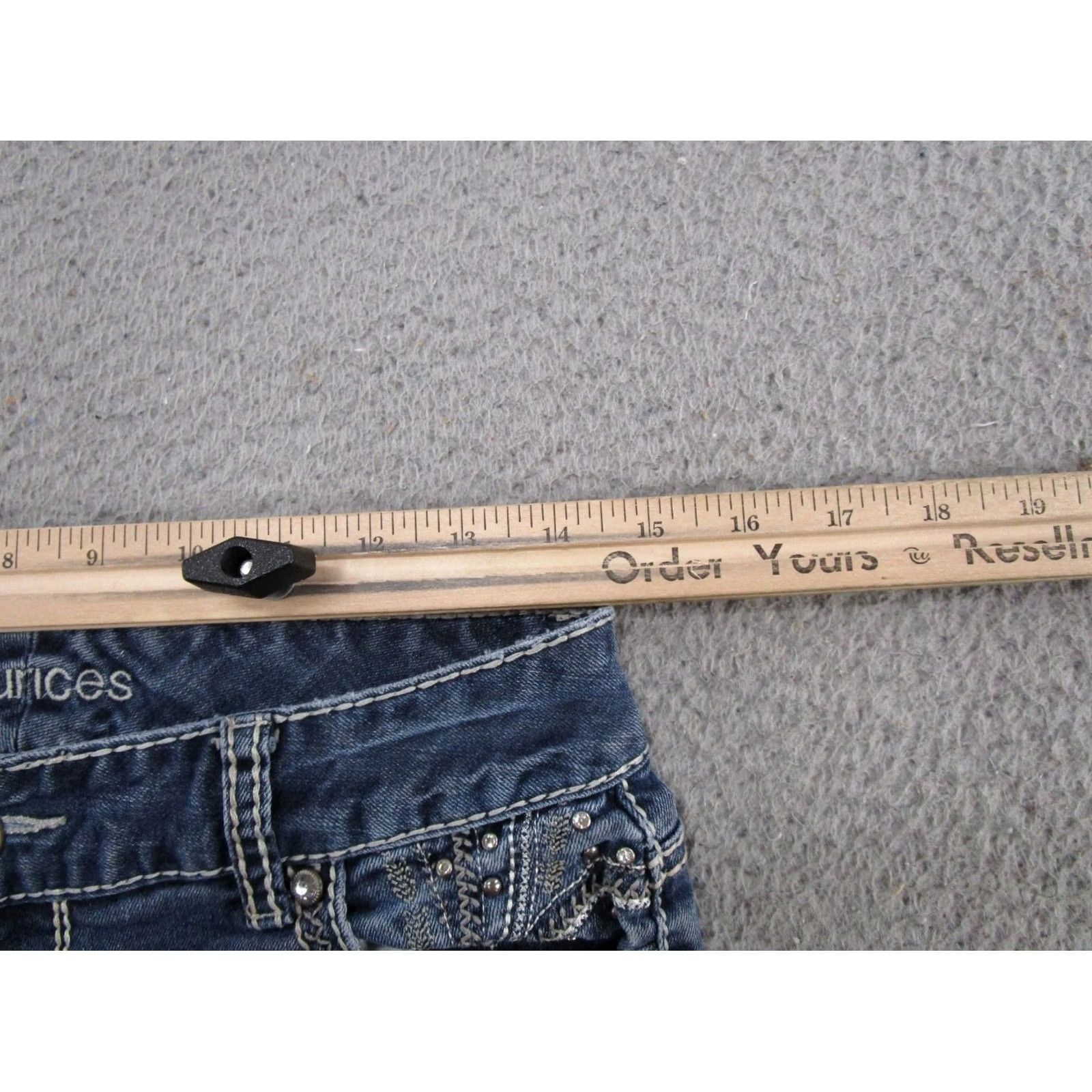 Vintage Maurices Womens Bootcut Jeans 5-Pocket Stretch Denim Size 2 Medium Wash blue Regular Womens Size 26" / US 2 / IT 38 - 6 Thumbnail