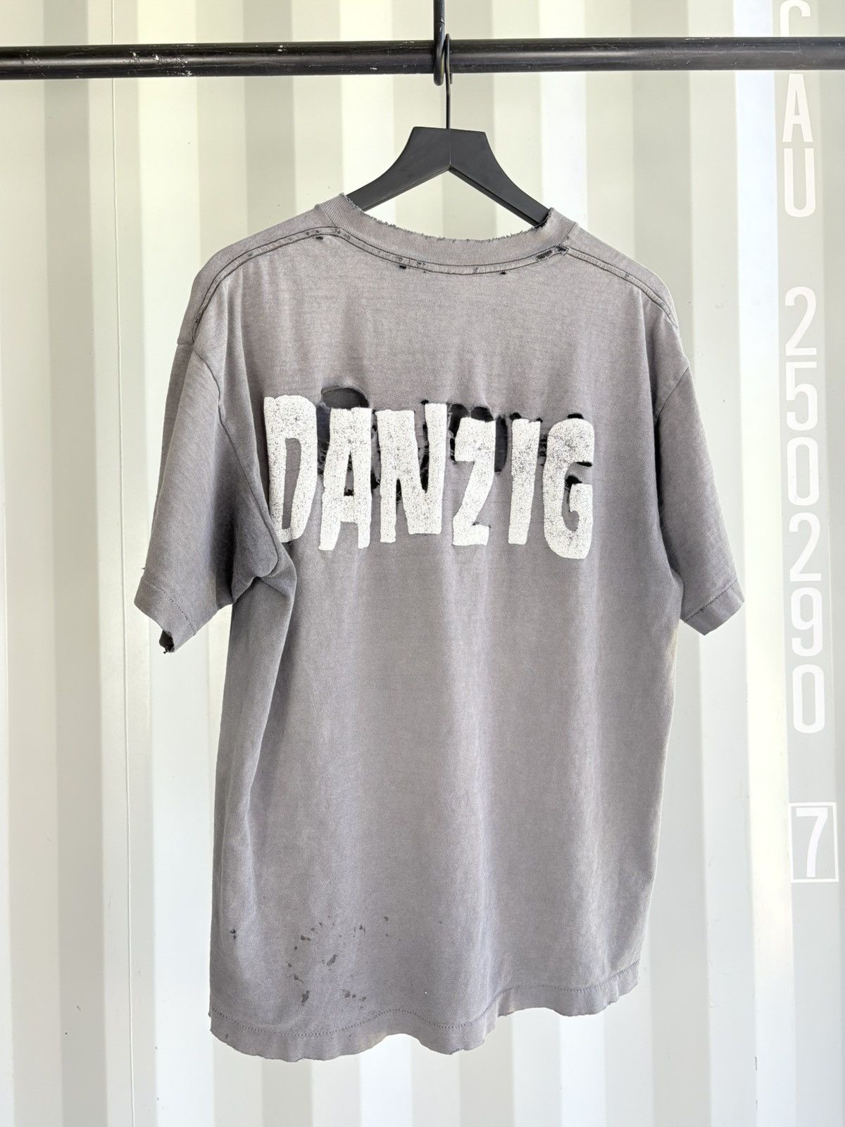 Band Tees Danzig Thrashed Faded Tee Shirt Distressed ERD Grunge Size US XL / EU 56 / 4 - 1 Thumbnail