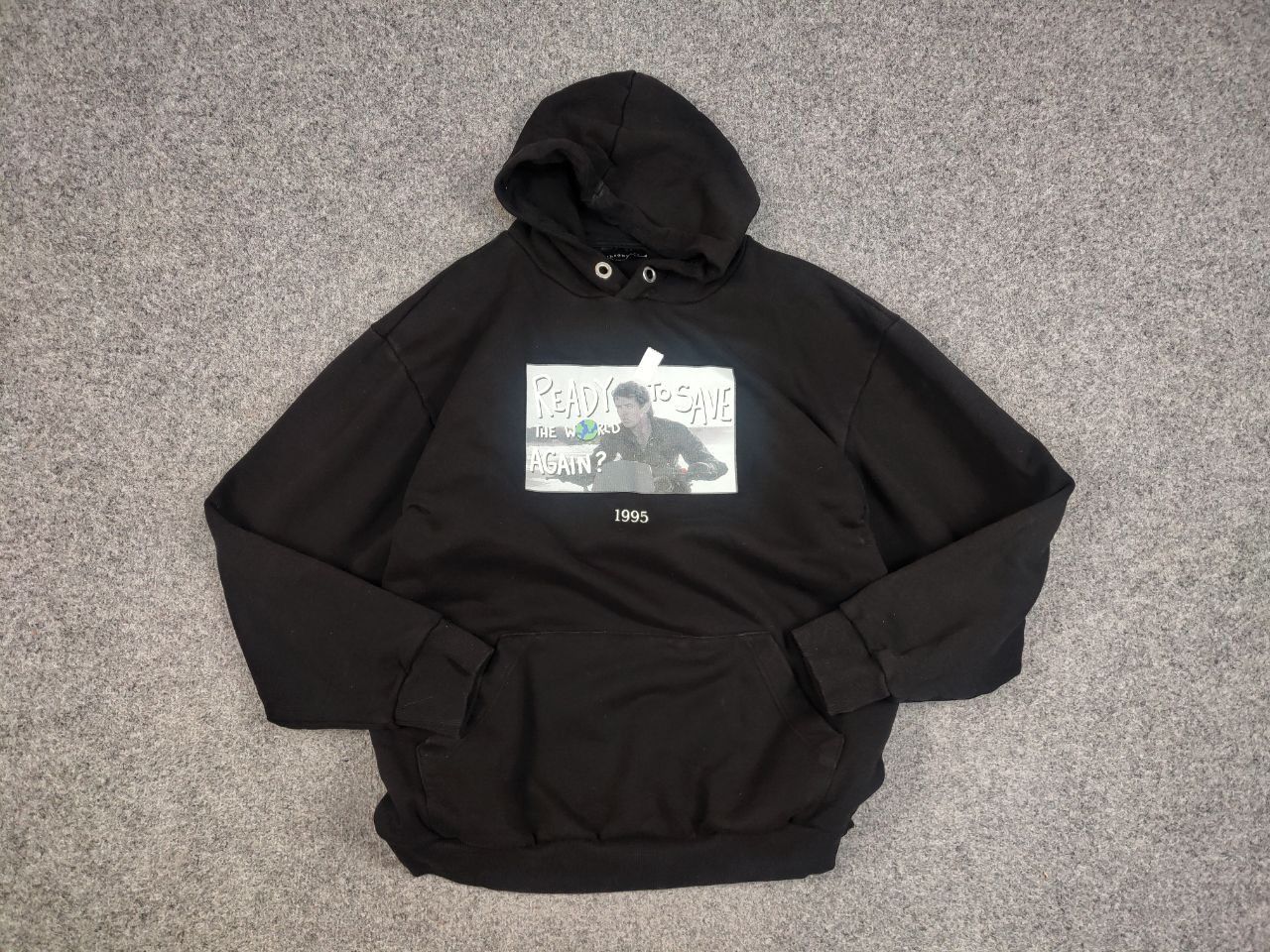 Vintage Throwback Design Black Graphic Logo Hoodie Size US L / EU 52-54 / 3 - 10 Thumbnail