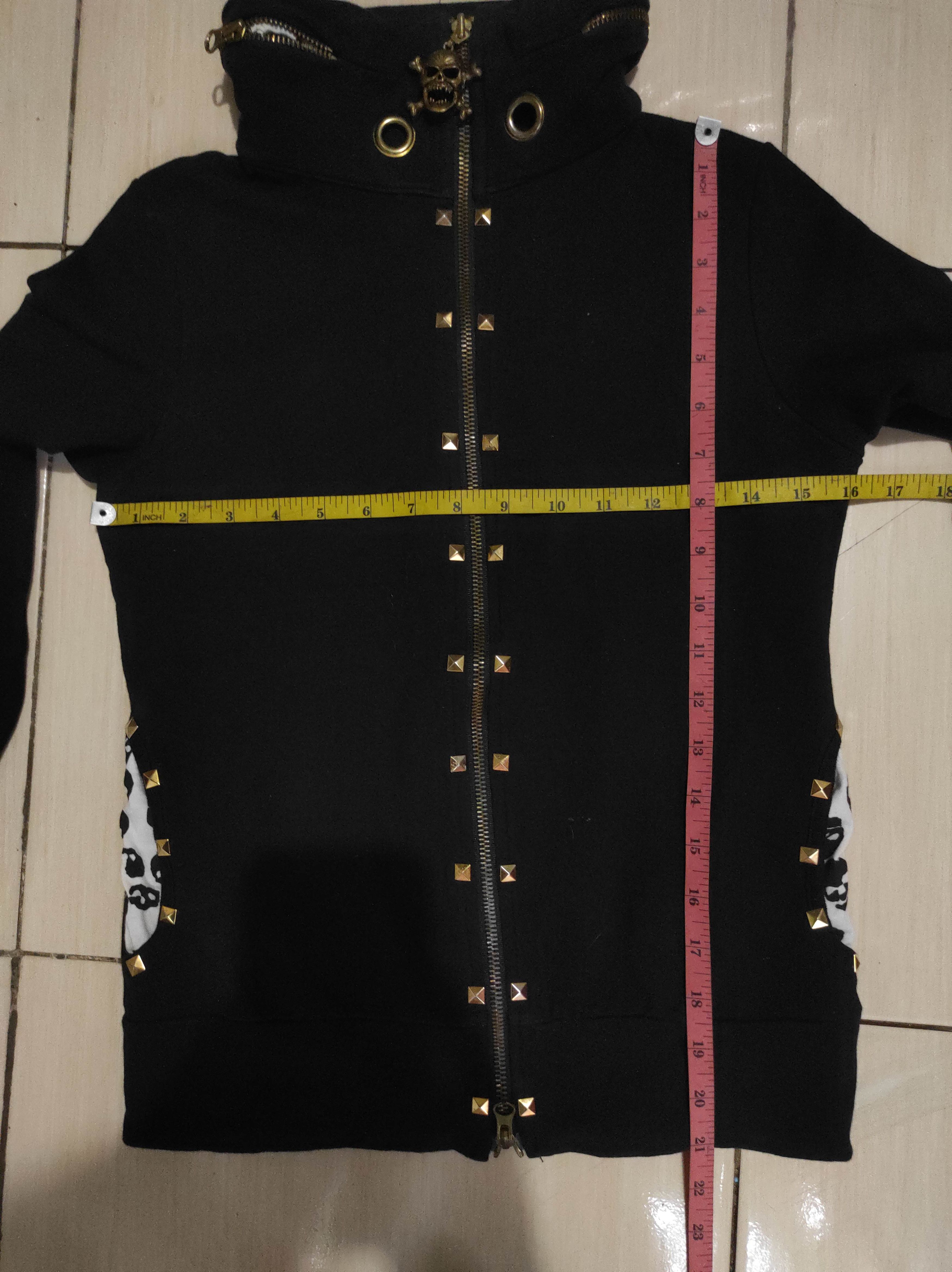 14th Addiction Black Zip Skull Sweater Ifsixwasnine Lgb Style Size XS / US 0-2 / IT 36-38 - 14 Thumbnail