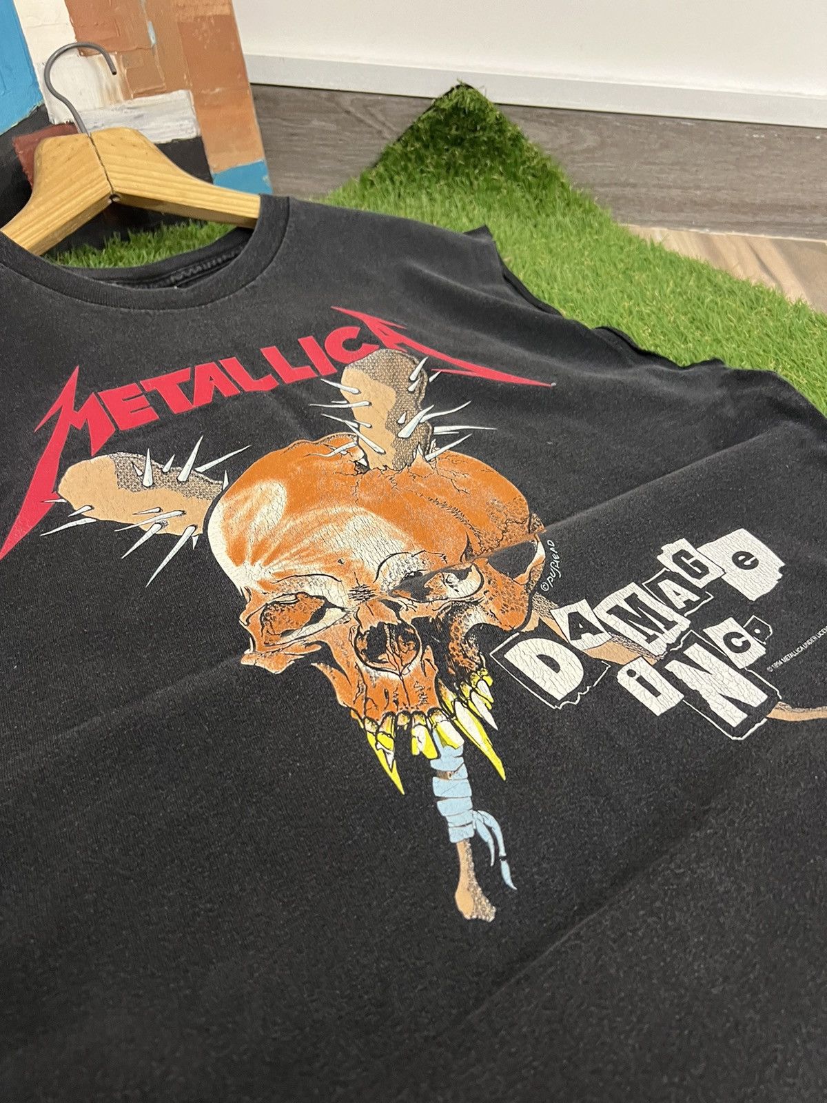 Band Tees Vintage 1994 Metallica Pushead Band Tee Size US XXL / EU 58 / 5 - 9 Thumbnail