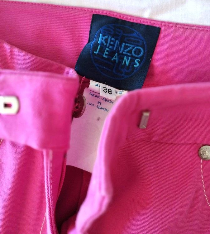 Kenzo Kenzo Jean Pantalon 7/8 Straight Droit T M Size 27" / US 4 / IT 40 - 2 Thumbnail
