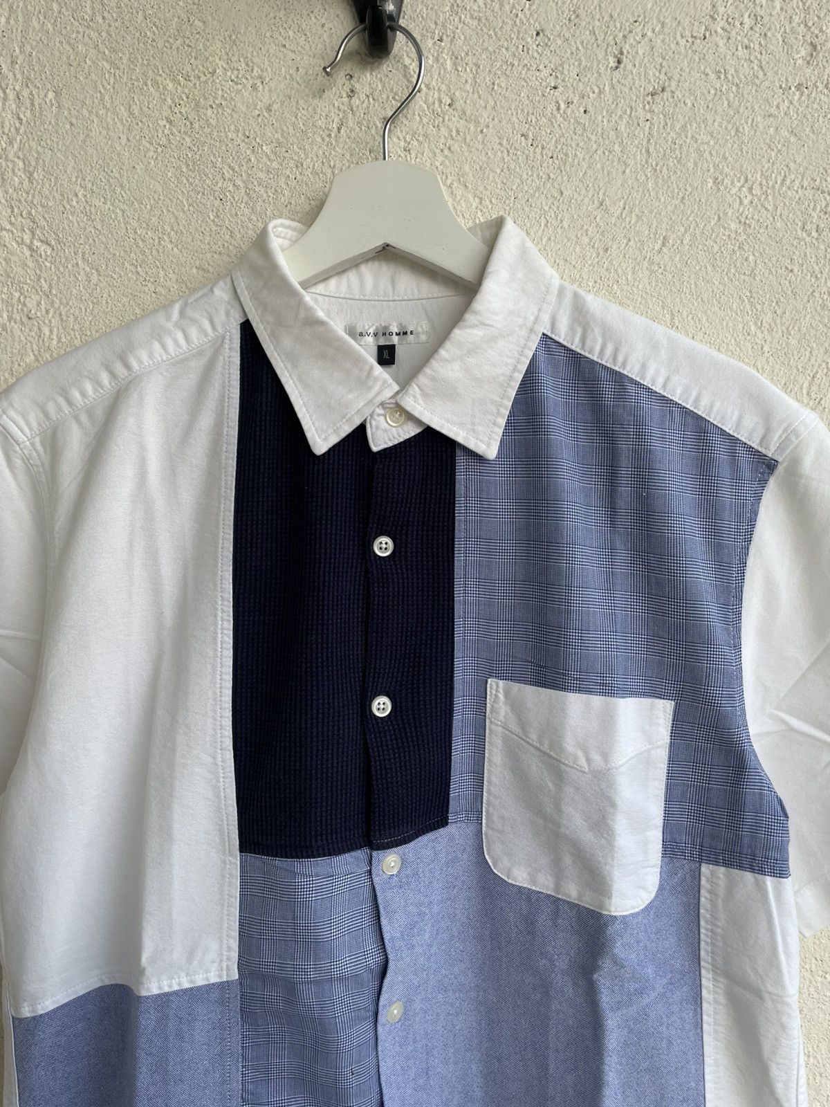 Issey Miyake 2000s issey Miyake Archival Patchwork Colorblock Shirt y’s Size US L / EU 52-54 / 3 - 2 Thumbnail