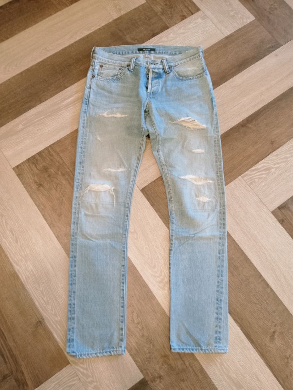 Johnbull JOHN BULL JAPAN SELVEDGE DISTRESSED JEANS - SIZE 30 Size US 30 / EU 46 - 2 Thumbnail