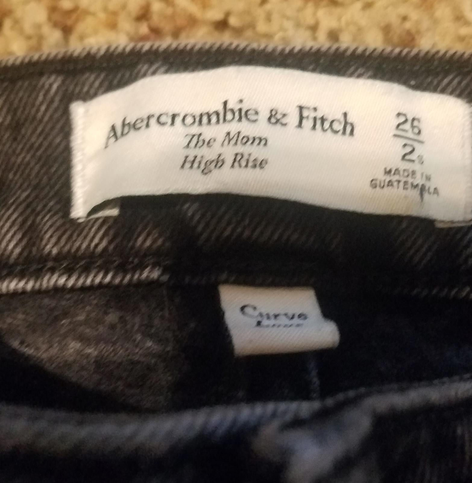 Abercrombie & Fitch Abercrombie & Fitch Black Mom High Rise Jeans 26 Short Size 26" / US 2 / IT 38 - 3 Thumbnail