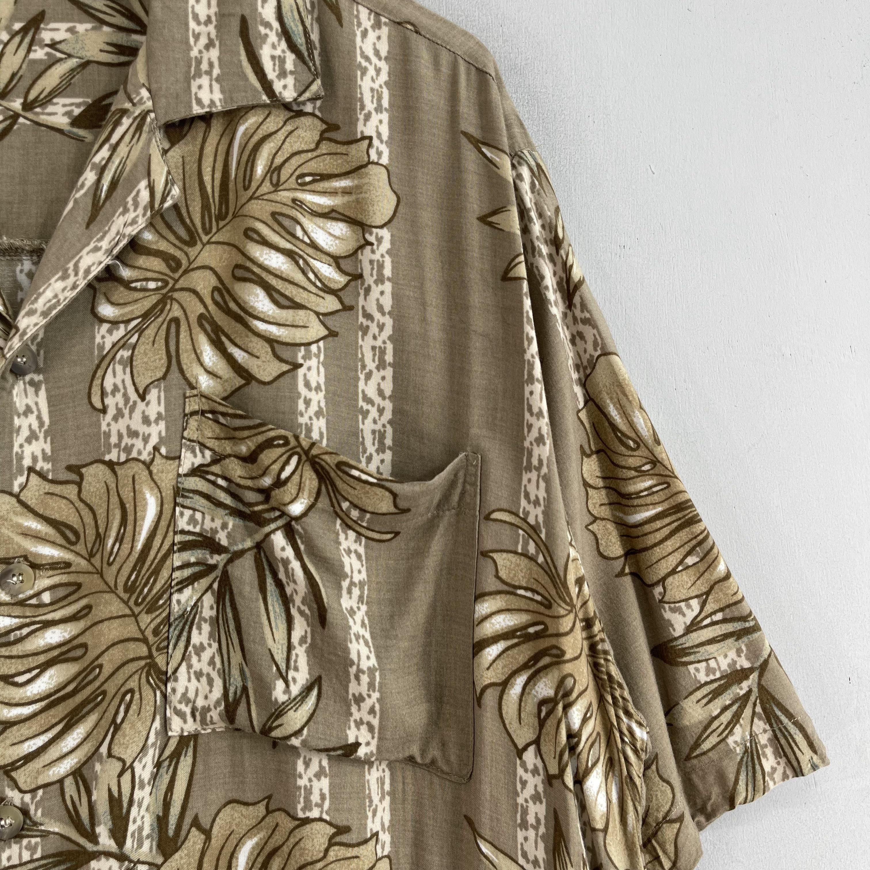 Japanese Brand × Vintage Vintage Hawaii Aloha Tropical Floral Motive Button Up Size US L / EU 52-54 / 3 - 3 Thumbnail