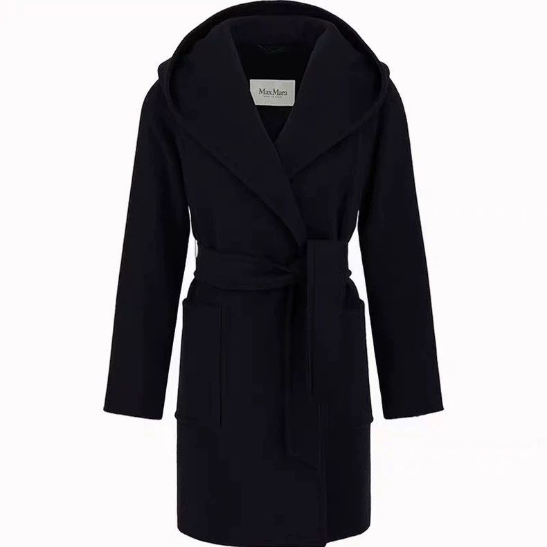 Max Mara Max Mara Rialto Black Hooded Coat Classic Size M / US 6-8 / IT 42-44 - 7 Thumbnail