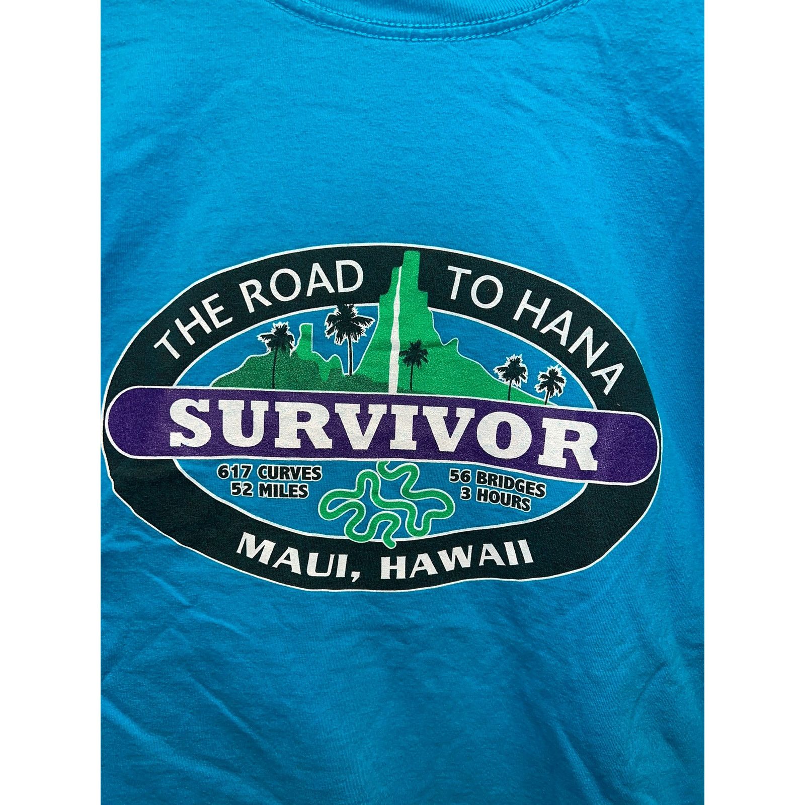 Vintage Vintage Survivor Shirt The Road To Hana Maui Hawaii VTG XL Size US XL / EU 56 / 4 - 6 Thumbnail