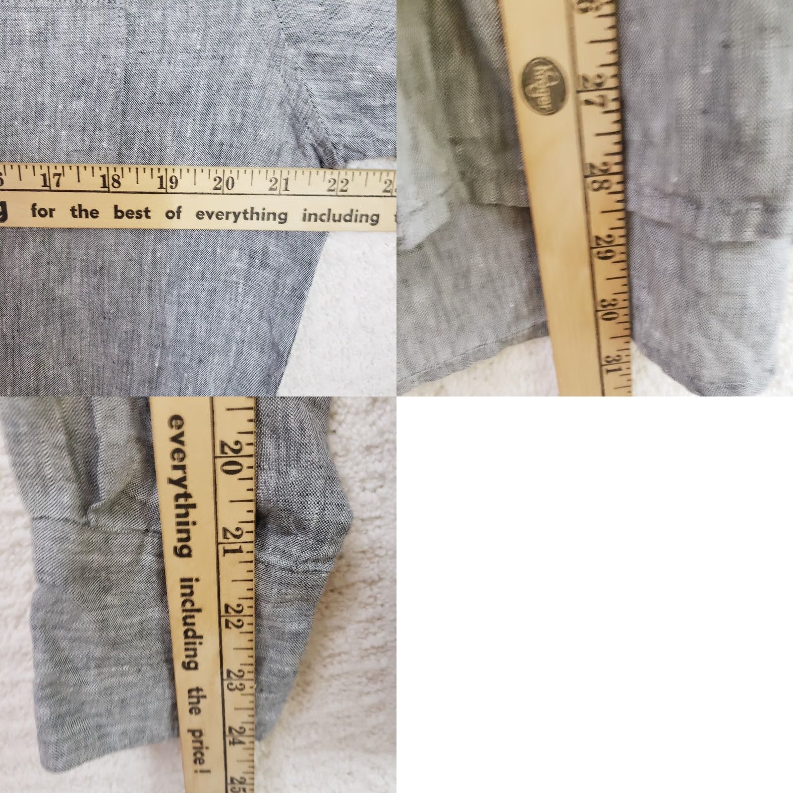 Hilo Hattie Hilo Hattie Linen Shirt LS Men’s Size S Gray Short Sleeve Button-Up Collared 100% Linen New Regular Fit Linen for Cool Wearing Fabric Size US S / EU 44-46 / 1 - 9 Thumbnail