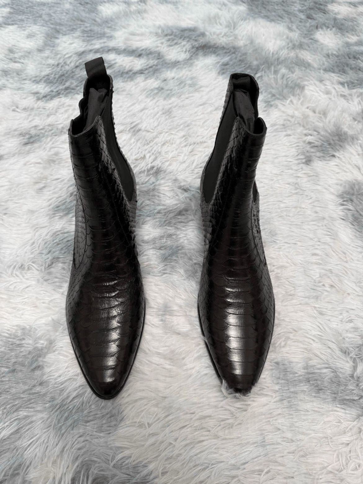 Celine Sz 42.5 Celine Jacno Snake Skin Boots Size US 9.5 / EU 42-43 - 5 Thumbnail