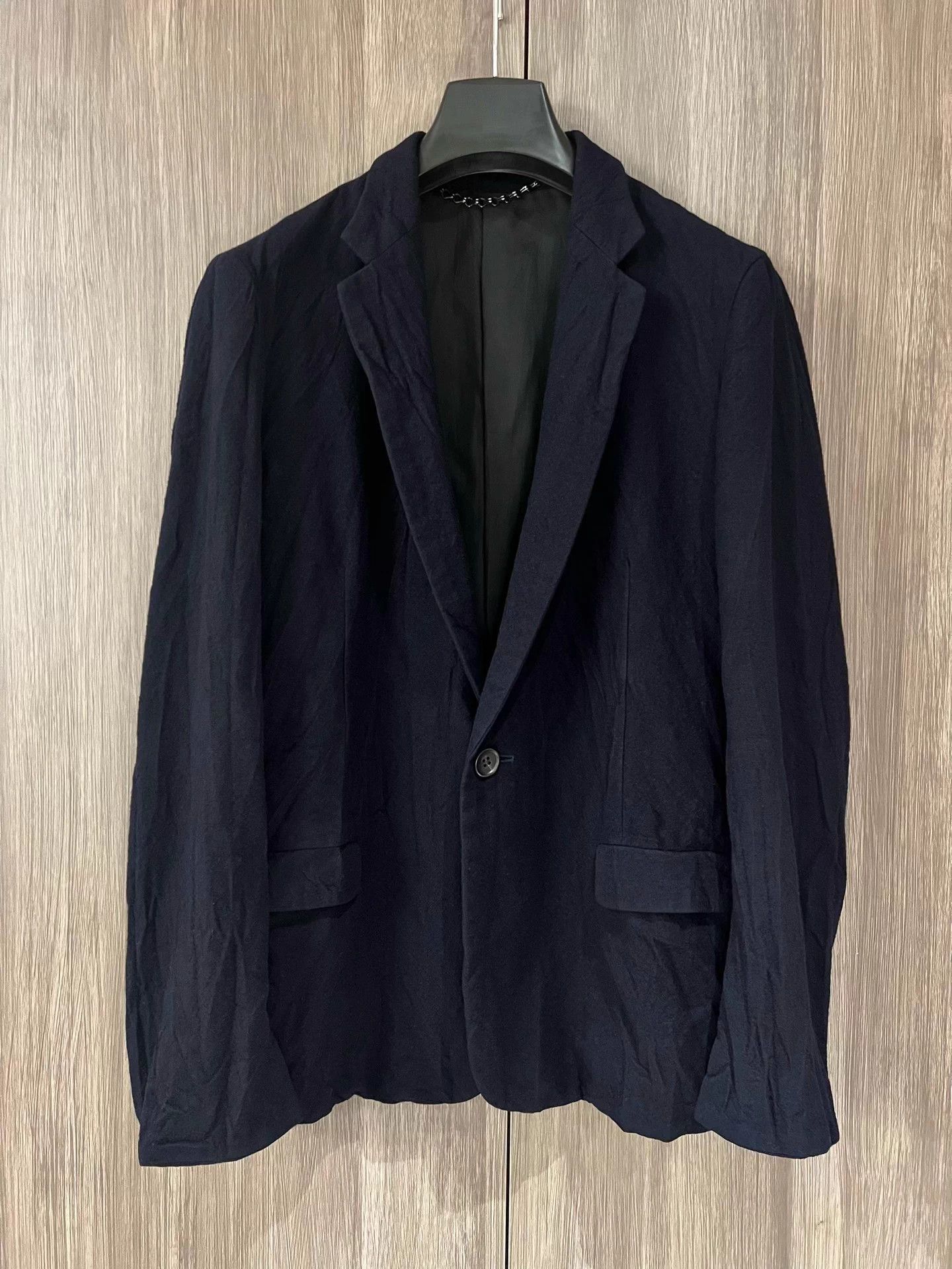 Julius Julius 7 Navy Wool Blend Vintage Workwear Blazer Size 42S - 1 Thumbnail