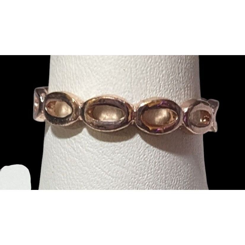 Other Open Link Rose Gold Tone Casual Fashion Ring Size 9 Size ONE SIZE - 2 Thumbnail