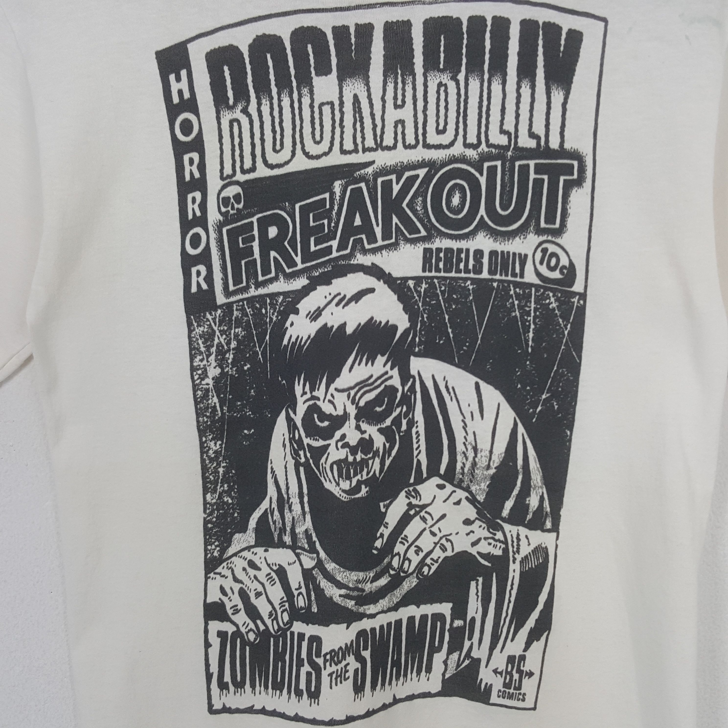 Band Tees Vintage 80’s Rockabilly Rock n Roll Freakout Horror Tshirt Size US XS / EU 42 / 0 - 2 Thumbnail
