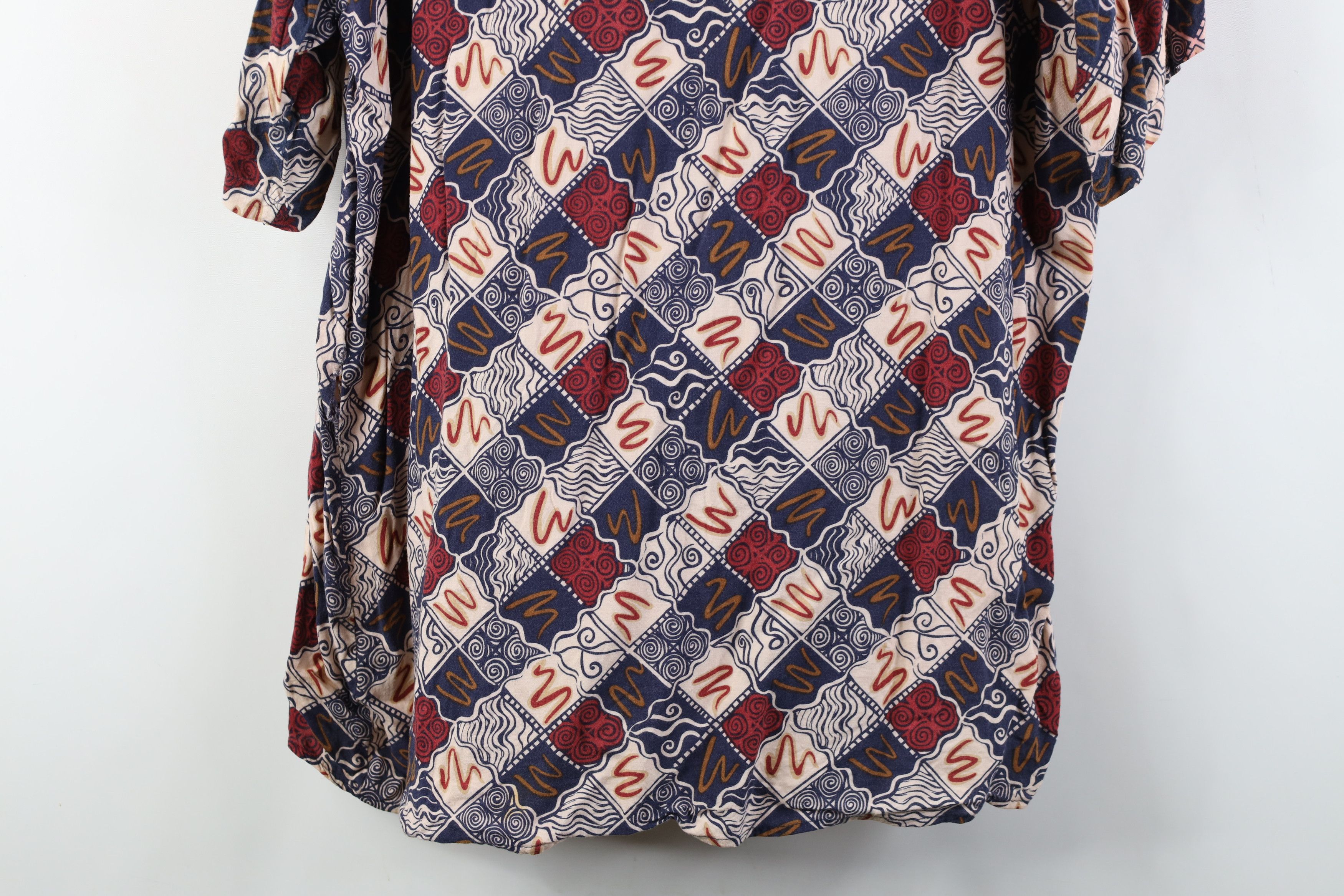 Vintage Vintage 90s Streetwear Rayon Gabardine Collared Button Shirt Size US M / EU 48-50 / 2 - 13 Thumbnail
