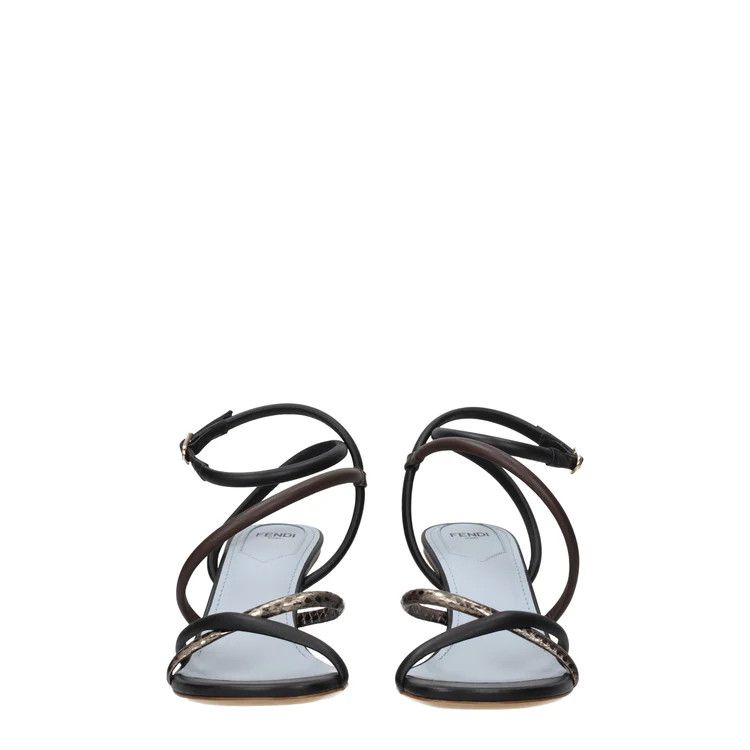 Fendi ob1o1e1124 Leather Sandals in Multicolor Size US 7 / IT 37 - 3 Thumbnail
