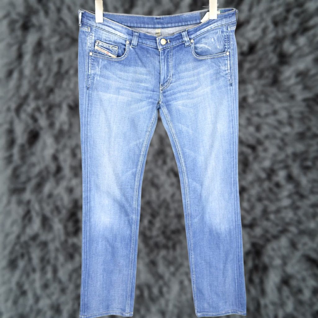 Diesel DIESEL Doozy 0071Y Stretch Jeans Regular W32/L34 Blue Zip Fly Women's Size 24" / US 00 / IT 34 - 1 Thumbnail