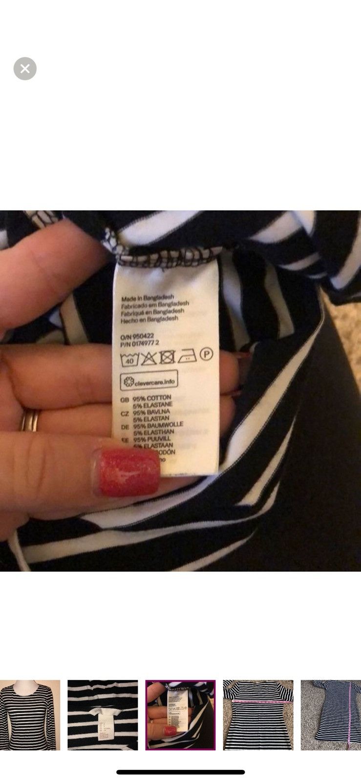H&M H&M small bodycon striped dress Size S / US 4 / IT 40 - 6 Thumbnail
