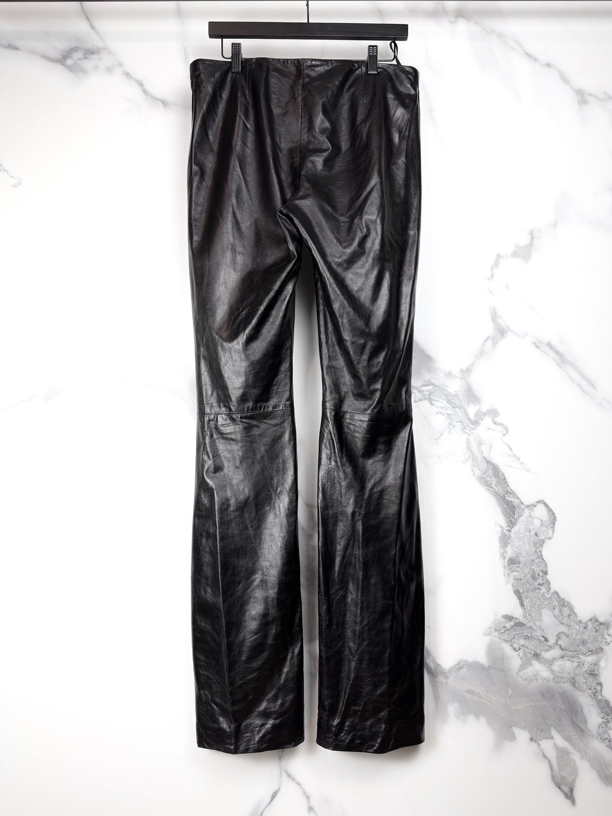 Gucci Gucci Tom Ford Vintage Long Flare Leather Pants Trousers Size US 32 / EU 48 - 2 Thumbnail