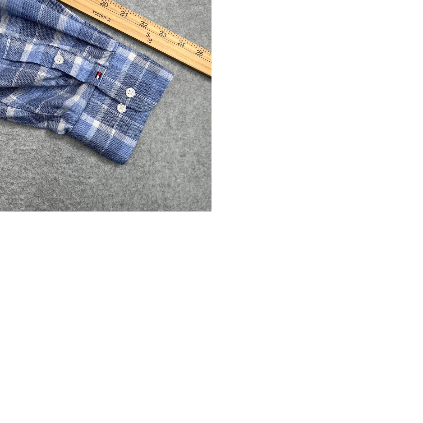 Tommy Hilfiger Tommy Hilfiger Shirt Blue Plaid Button-Up Long Sleeve 2XL Mens Regular Cotton Stretch Casual Size US XXL / EU 58 / 5 - 9 Thumbnail